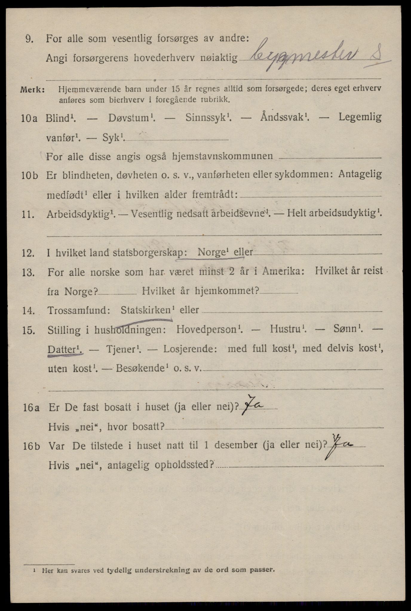 SAST, 1920 census for Stavanger, 1920, p. 84973