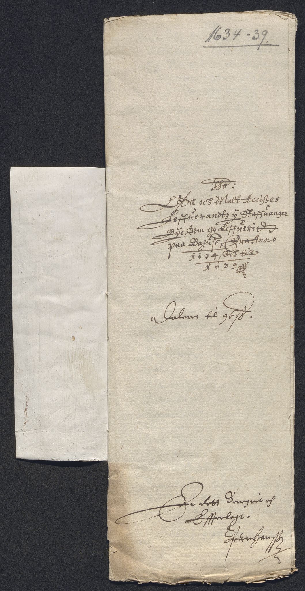 Rentekammeret inntil 1814, Reviderte regnskaper, Byregnskaper, AV/RA-EA-4066/R/Ro/L0298: [O1] By- og kontribusjonsregnskap, 1624-1639, p. 279