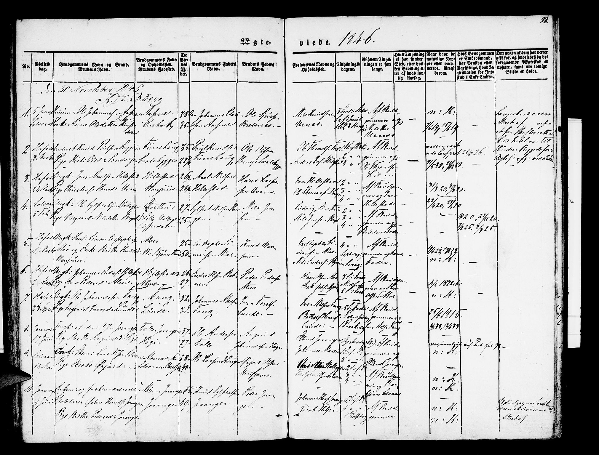 Hafslo sokneprestembete, AV/SAB-A-80301/H/Haa/Haaa/L0007: Parish register (official) no. A 7, 1834-1854, p. 28