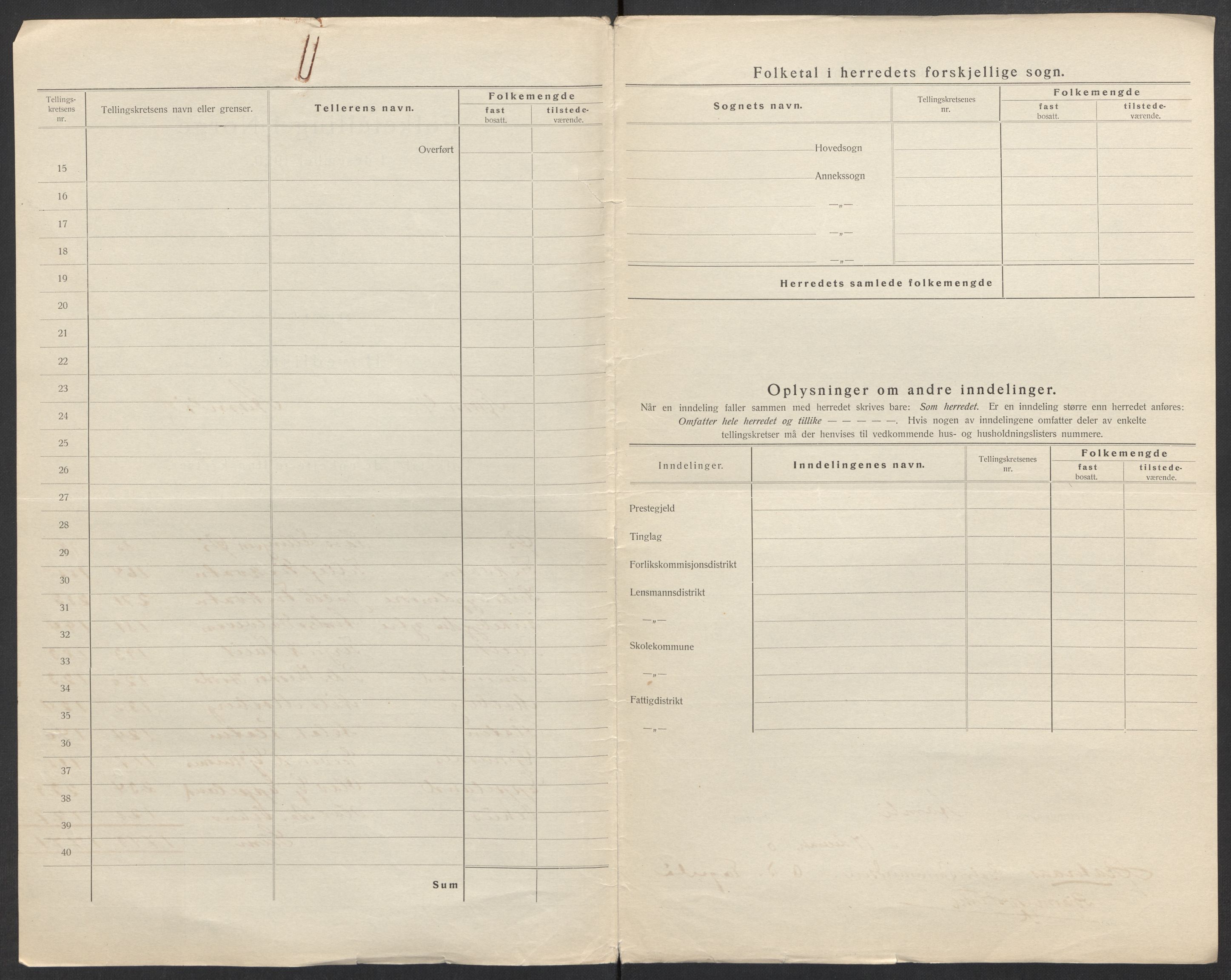 SAK, 1920 census for Åmli, 1920, p. 4