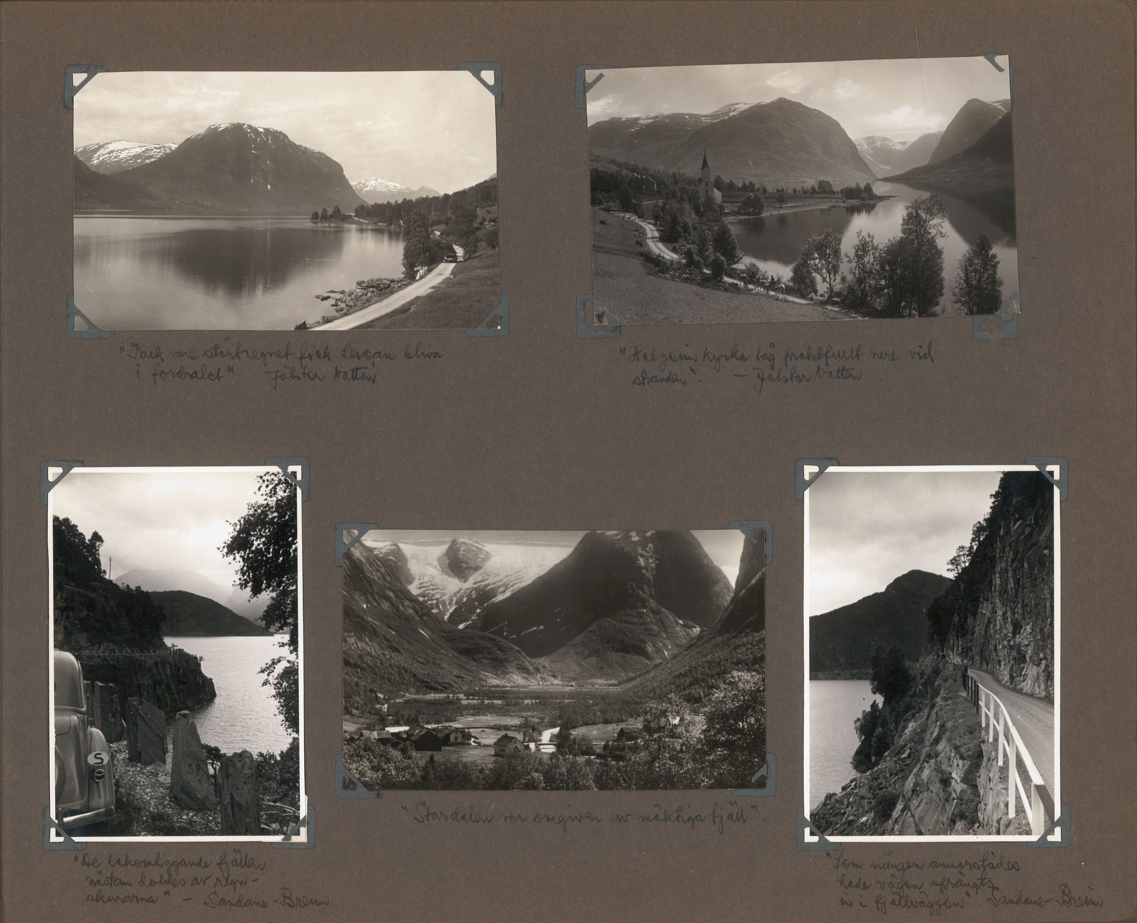 Familien Malmros' på reise i Norge - fotoalbum, SAB/SAB/PA-0313/U/L0001: Fotoalbum, 1935, p. 27