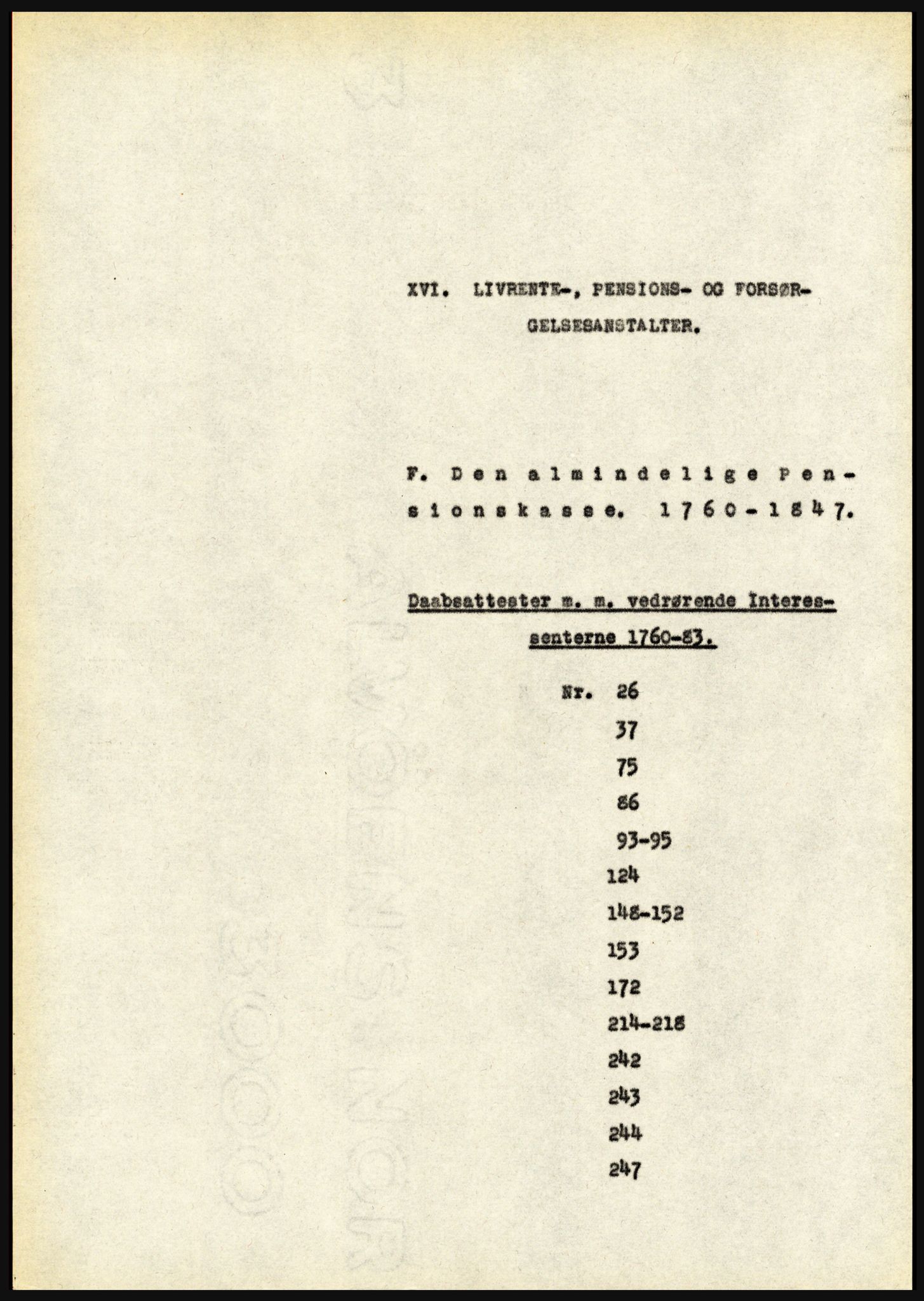 Riksarkivet, Seksjon for eldre arkiv og spesialsamlinger, AV/RA-EA-6797/H/Ha, 1953, p. 1