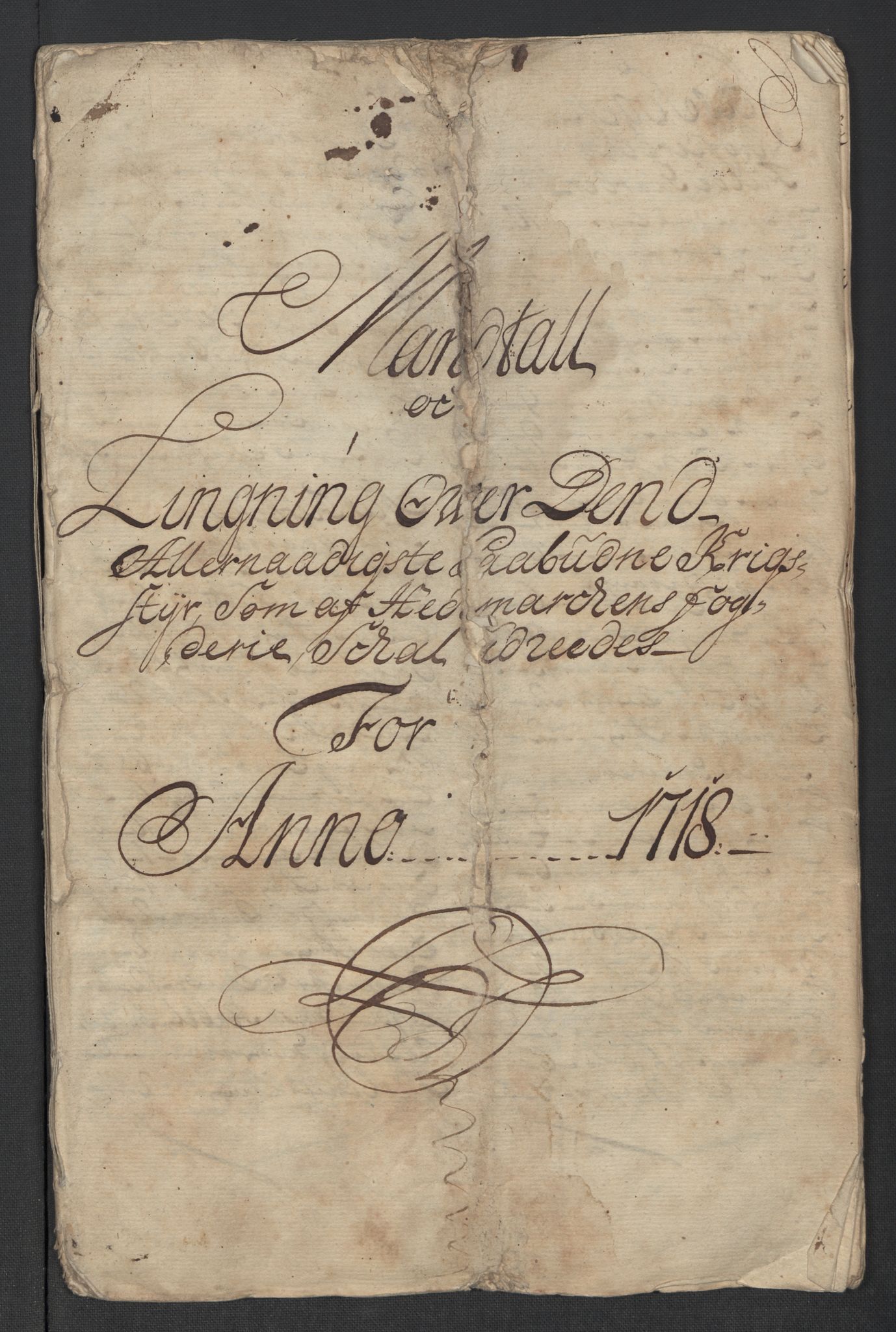 Rentekammeret inntil 1814, Reviderte regnskaper, Fogderegnskap, RA/EA-4092/R16/L1057: Fogderegnskap Hedmark, 1718, p. 160