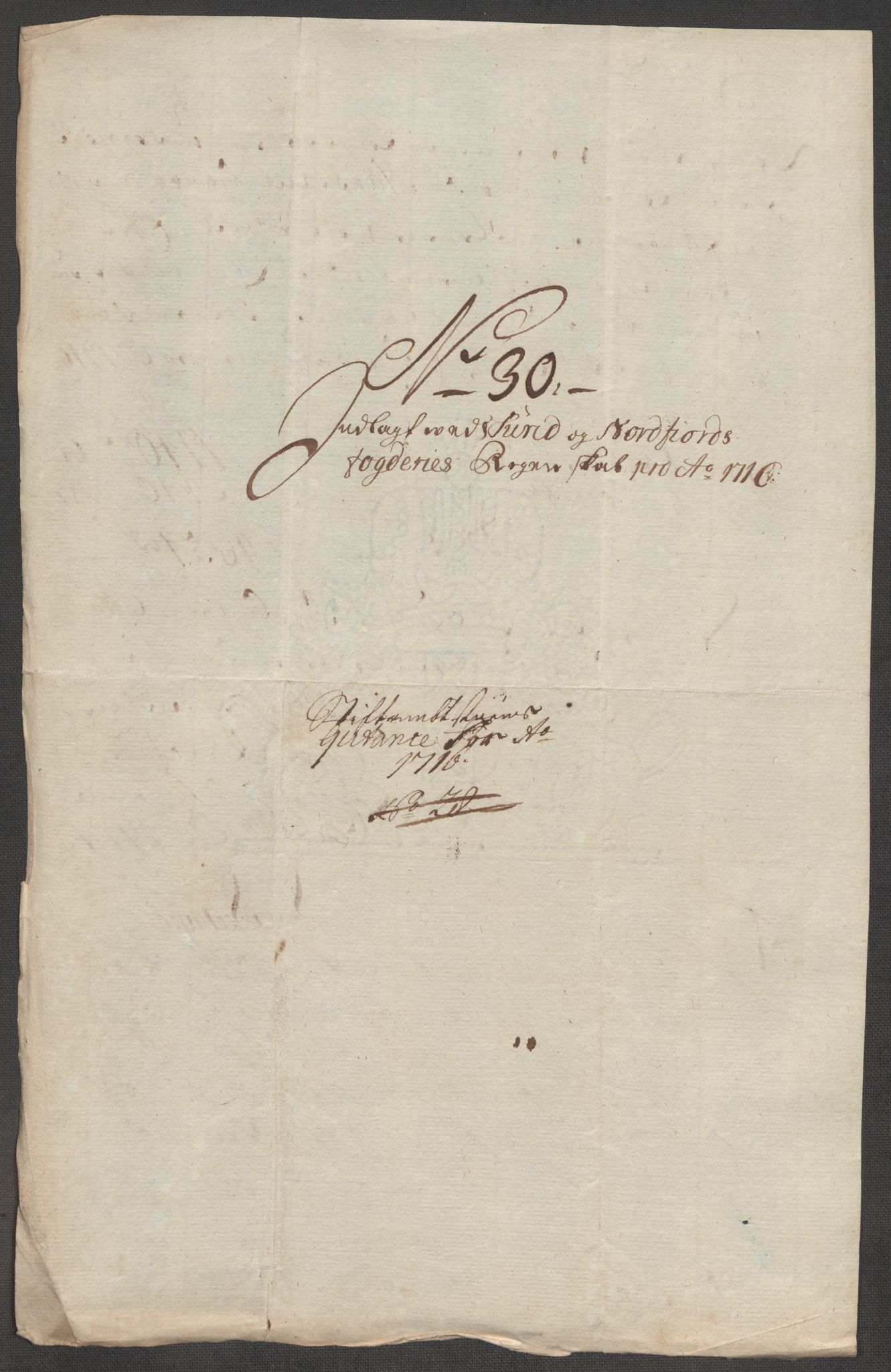 Rentekammeret inntil 1814, Reviderte regnskaper, Fogderegnskap, AV/RA-EA-4092/R53/L3440: Fogderegnskap Sunn- og Nordfjord, 1716, p. 181