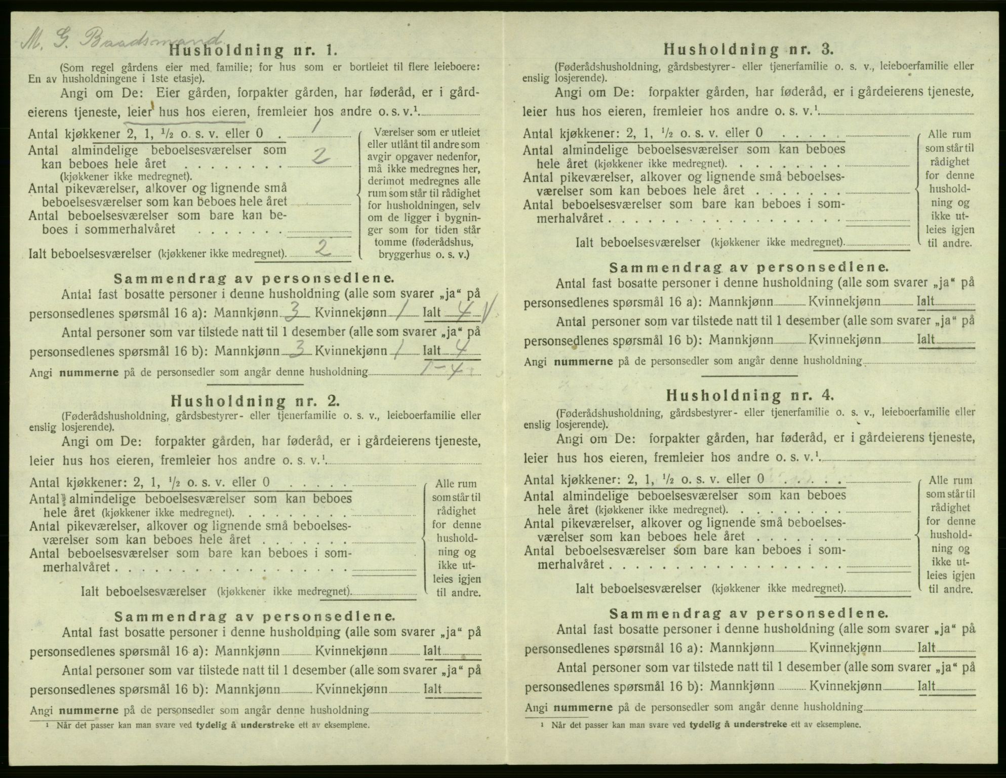 SAB, 1920 census for Jondal, 1920, p. 67