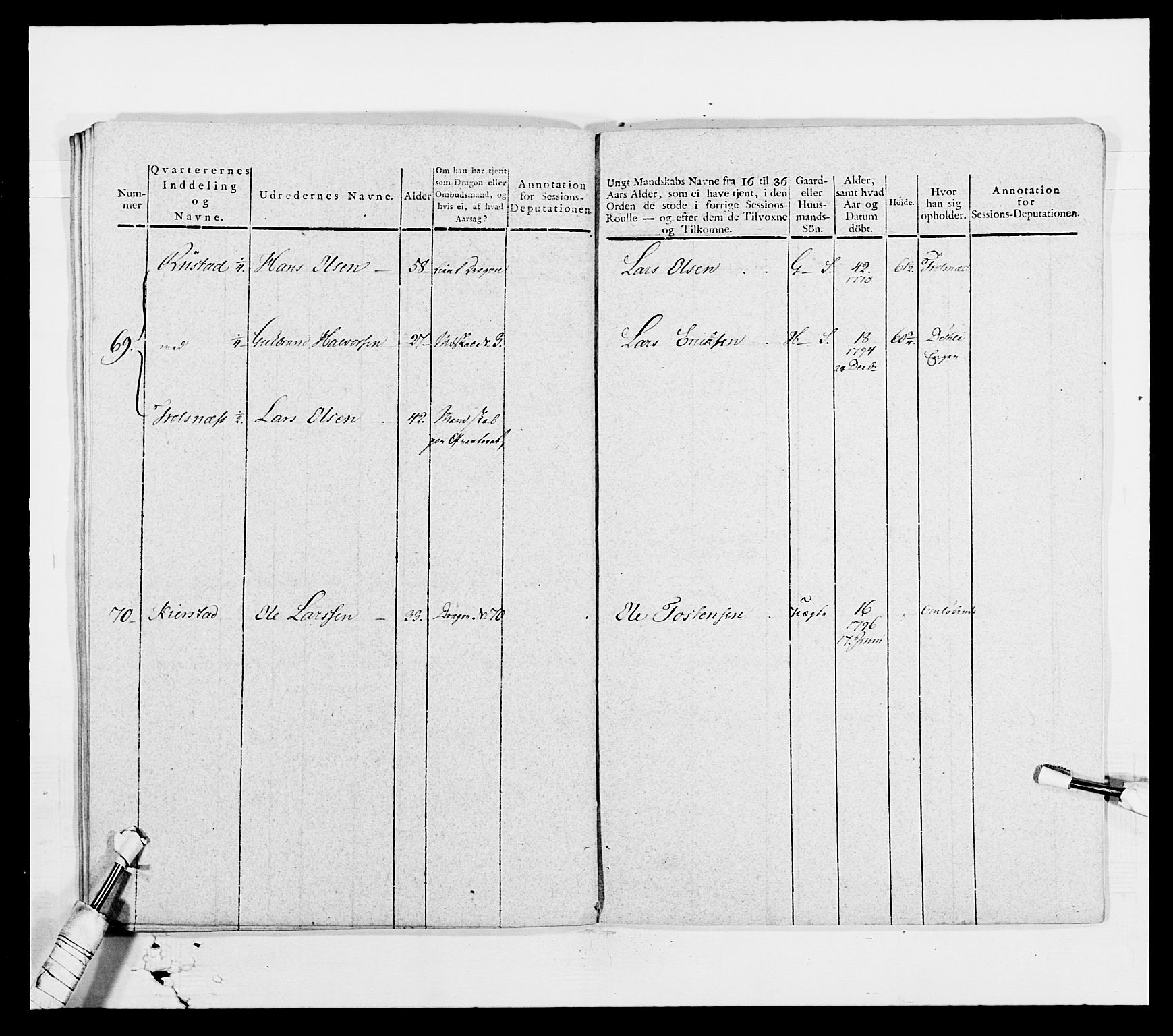 Generalitets- og kommissariatskollegiet, Det kongelige norske kommissariatskollegium, AV/RA-EA-5420/E/Eh/L0003: 1. Sønnafjelske dragonregiment, 1767-1812, p. 685