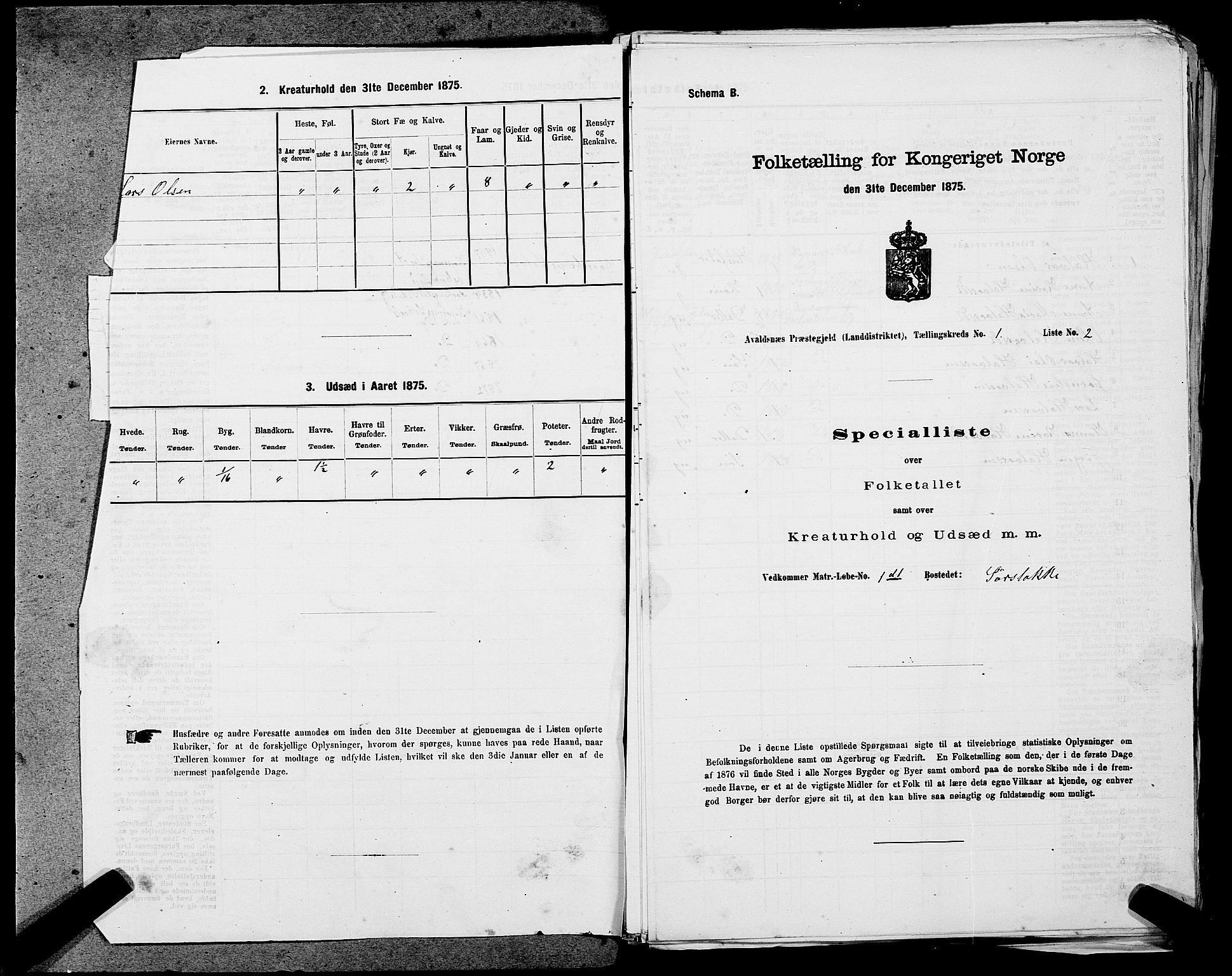 SAST, 1875 census for 1147L Avaldsnes/Avaldsnes og Kopervik, 1875, p. 70