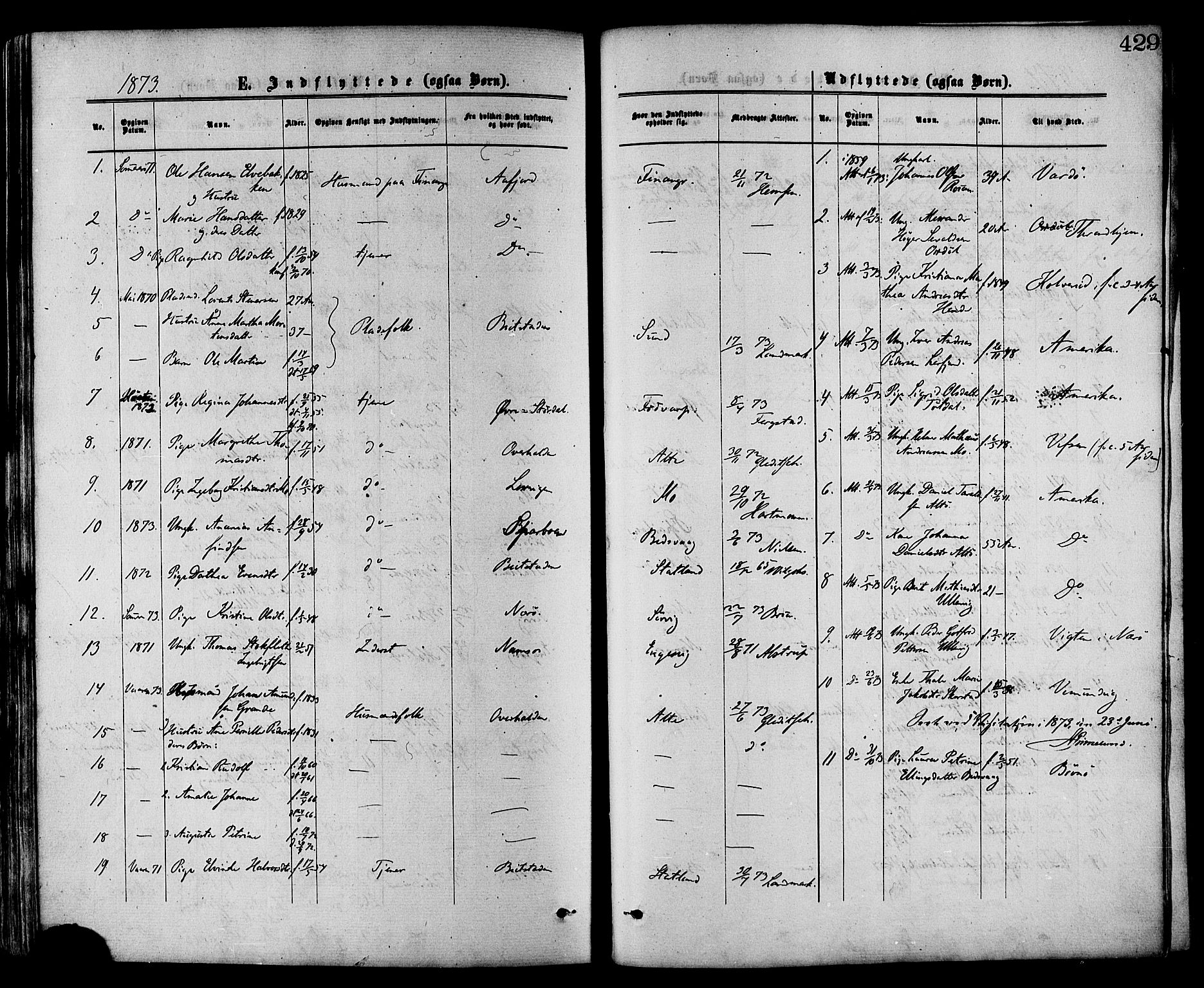 Ministerialprotokoller, klokkerbøker og fødselsregistre - Nord-Trøndelag, SAT/A-1458/773/L0616: Parish register (official) no. 773A07, 1870-1887, p. 429