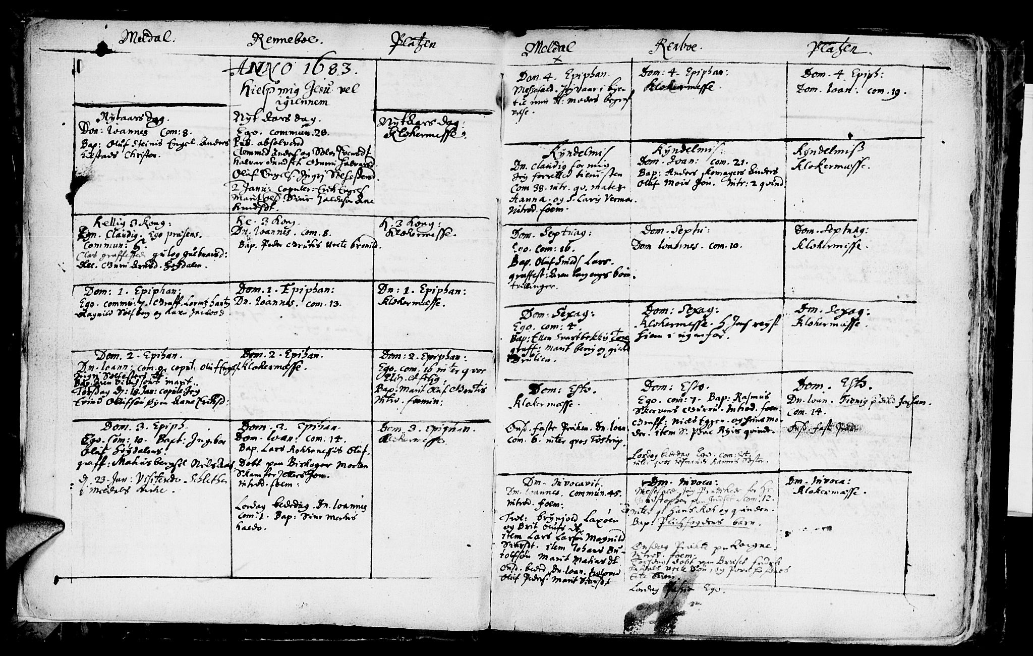 Ministerialprotokoller, klokkerbøker og fødselsregistre - Sør-Trøndelag, AV/SAT-A-1456/672/L0848: Parish register (official) no. 672A01, 1682-1698