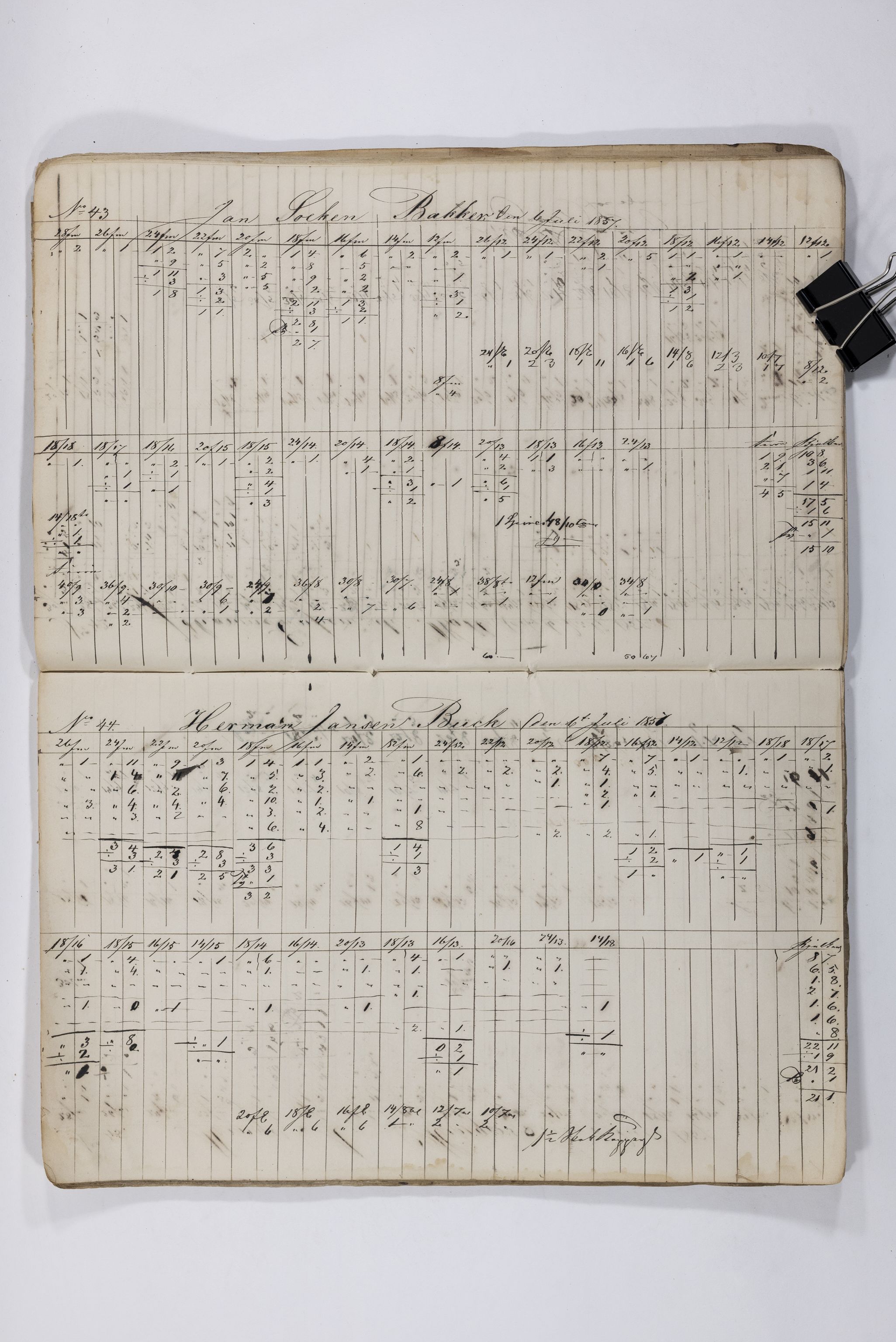 Blehr/ Kjellestad, TEMU/TGM-A-1212/E/Eb/L0008: Ladnings Liste, 1857-1859, p. 24