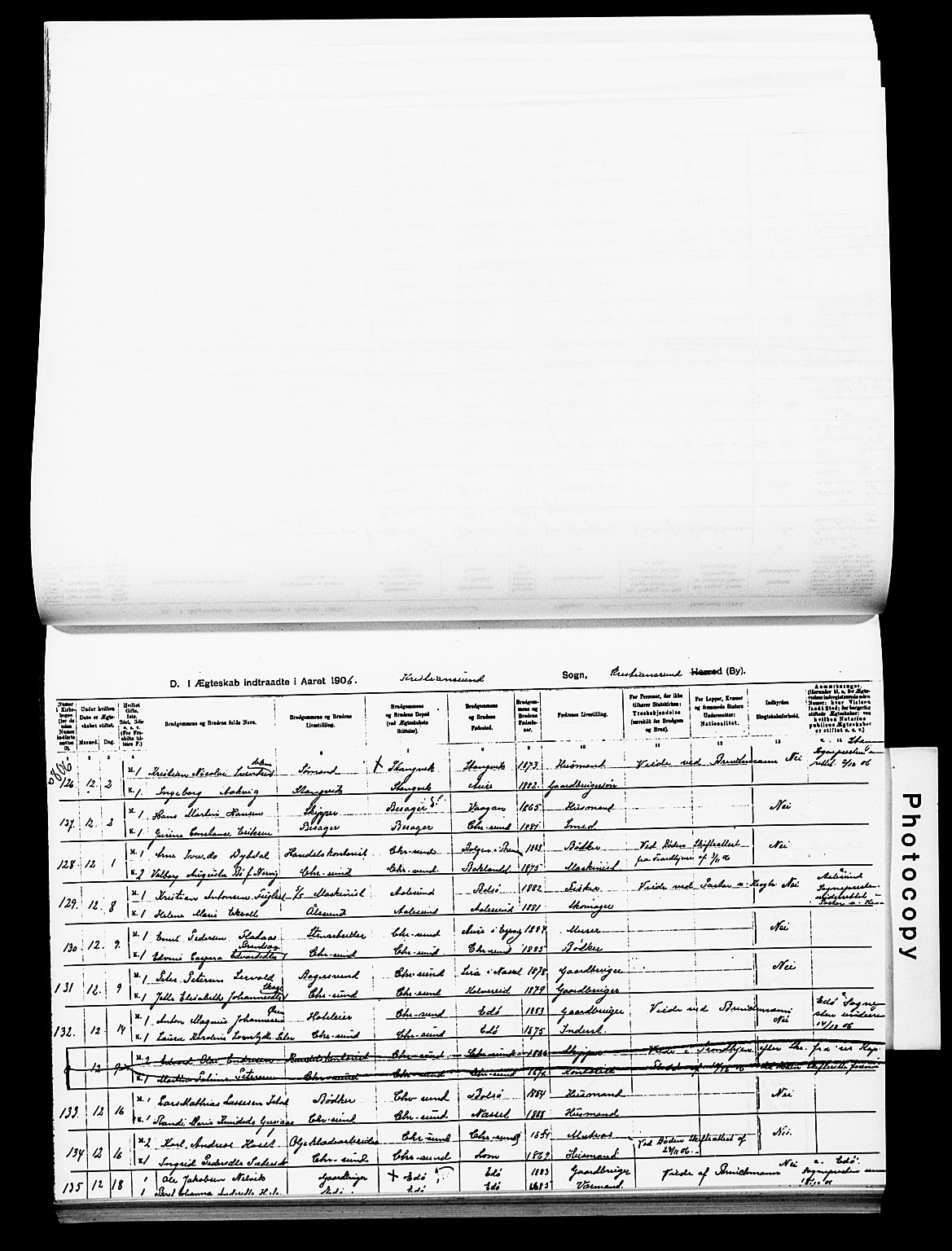 Ministerialprotokoller, klokkerbøker og fødselsregistre - Møre og Romsdal, AV/SAT-A-1454/572/L0859: Parish register (official) no. 572D03, 1903-1916