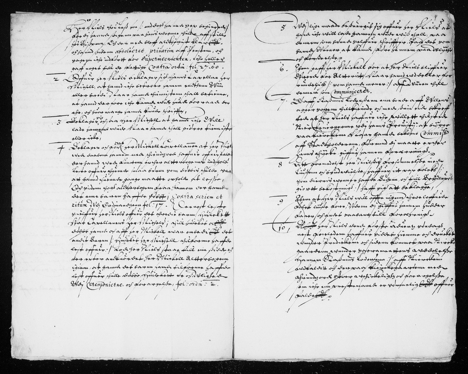 Danske Kanselli, Skapsaker, AV/RA-EA-4061/F/L0025: Skap 9, pakke 97-130, 1609-1740, p. 35