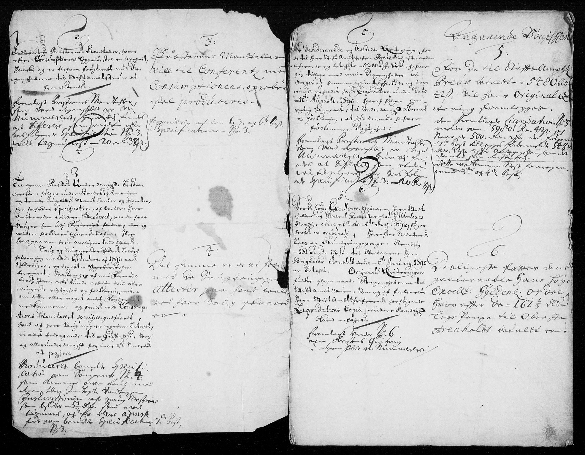 Rentekammeret inntil 1814, Reviderte regnskaper, Fogderegnskap, RA/EA-4092/R46/L2728: Fogderegnskap Jæren og Dalane, 1694-1696, p. 170
