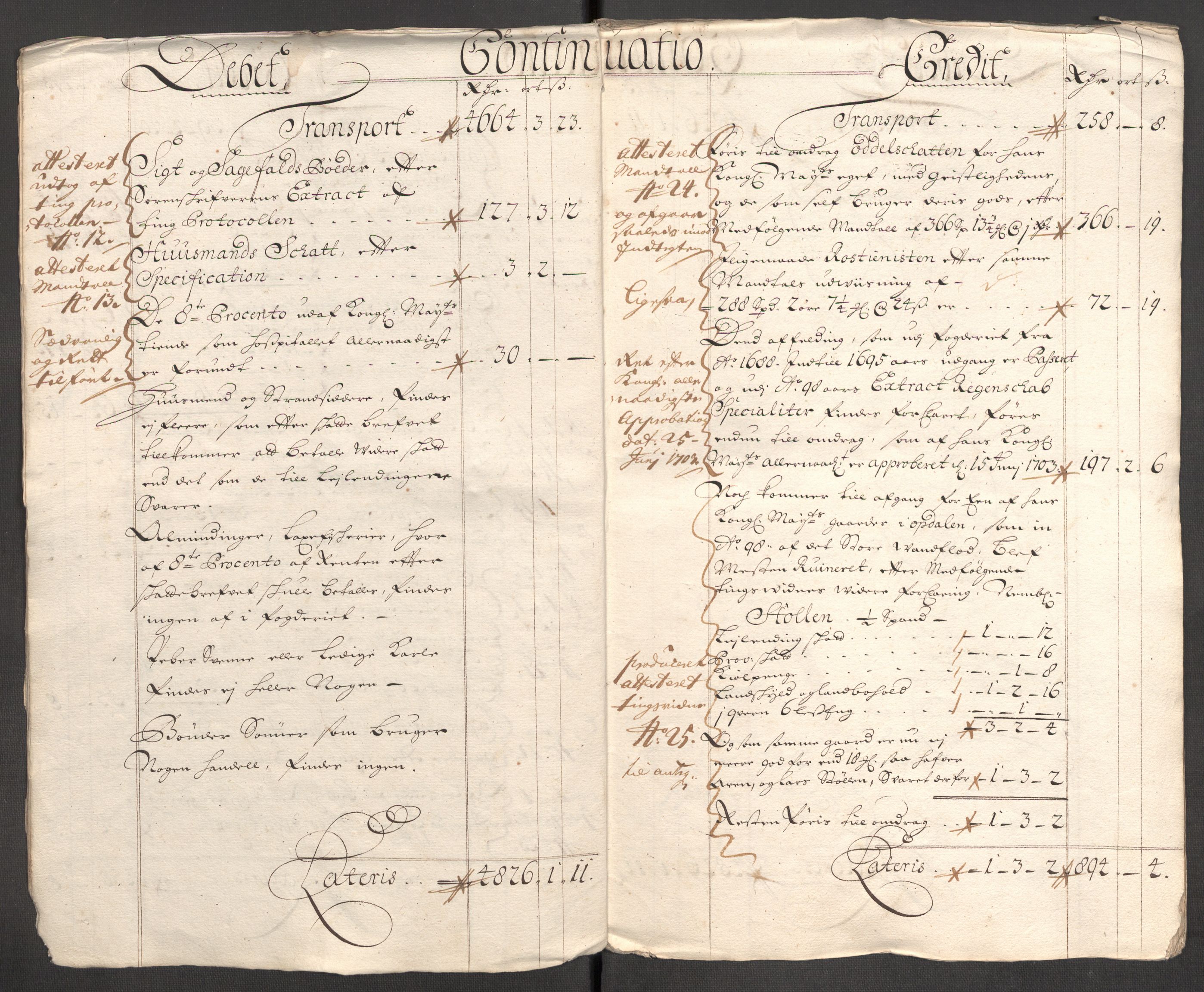 Rentekammeret inntil 1814, Reviderte regnskaper, Fogderegnskap, RA/EA-4092/R60/L3953: Fogderegnskap Orkdal og Gauldal, 1703, p. 6