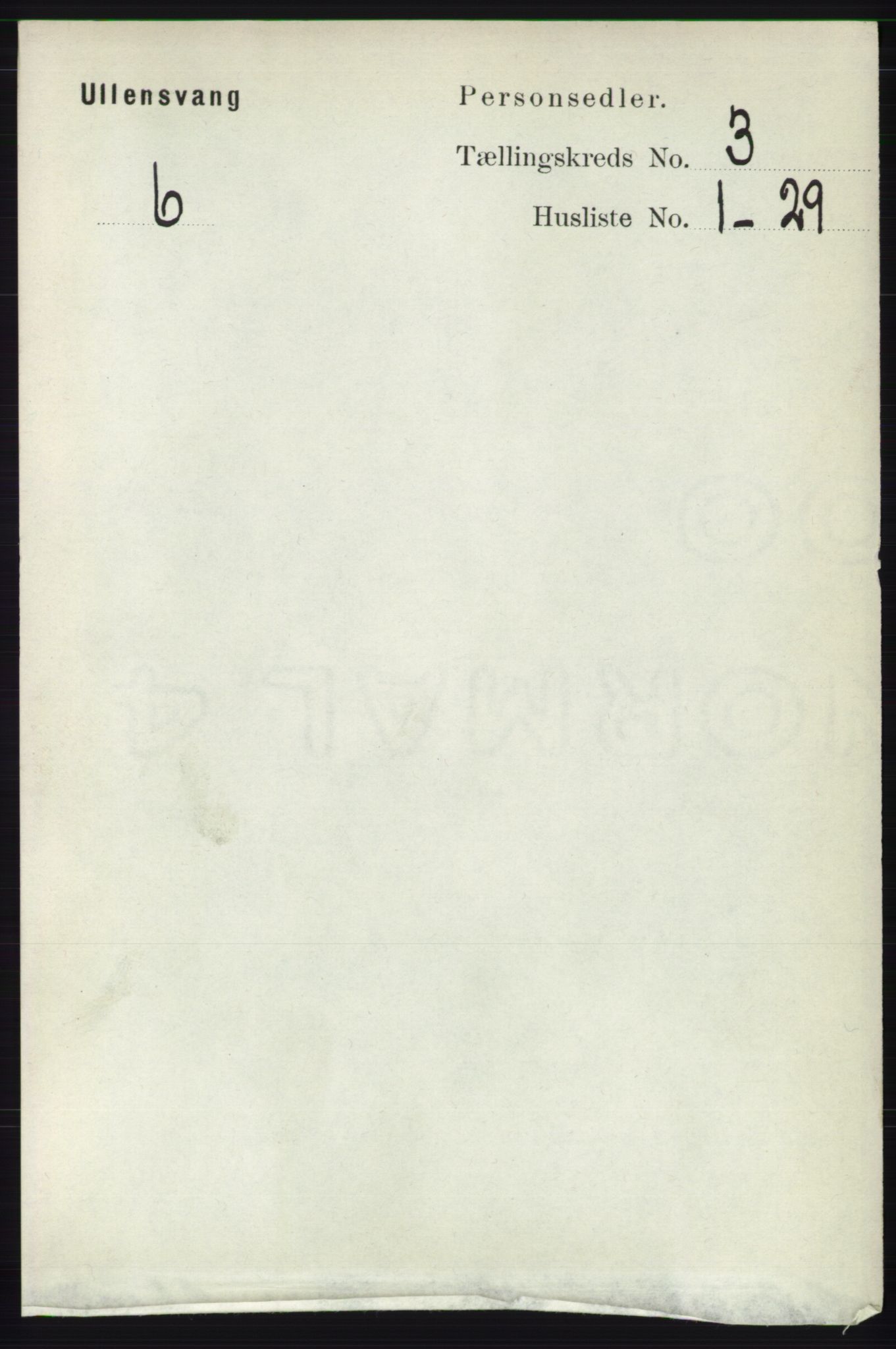 RA, 1891 census for 1230 Ullensvang, 1891, p. 584