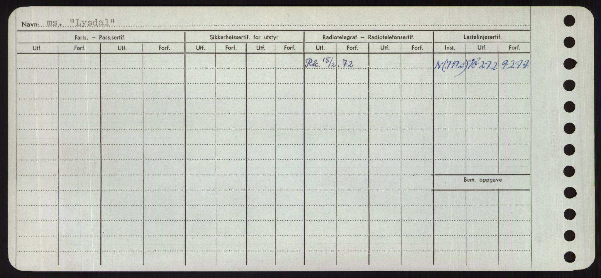 Sjøfartsdirektoratet med forløpere, Skipsmålingen, AV/RA-S-1627/H/Hd/L0023: Fartøy, Lia-Løv, p. 504