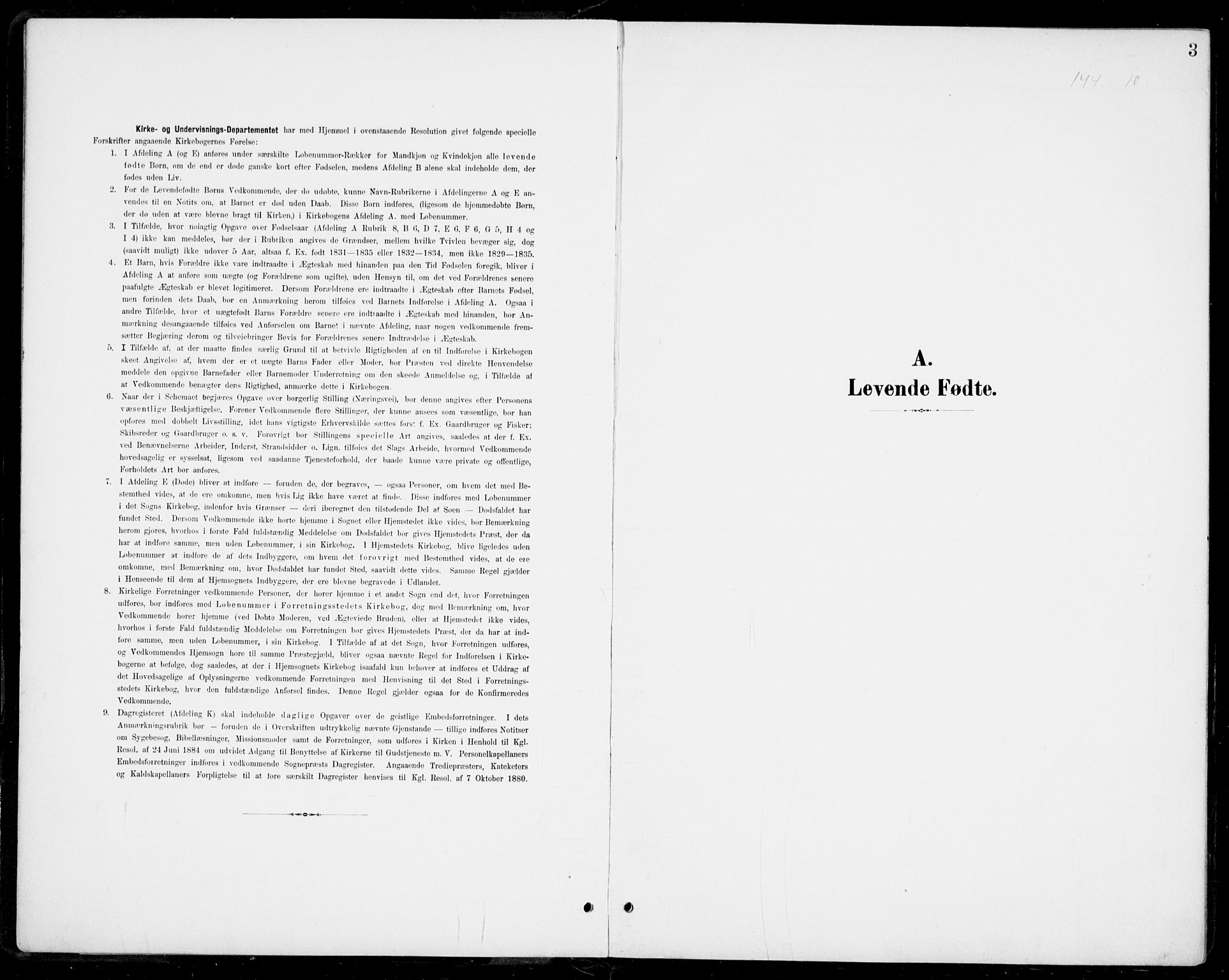 Modum kirkebøker, SAKO/A-234/G/Gb/L0001: Parish register (copy) no. II 1, 1901-1942, p. 3
