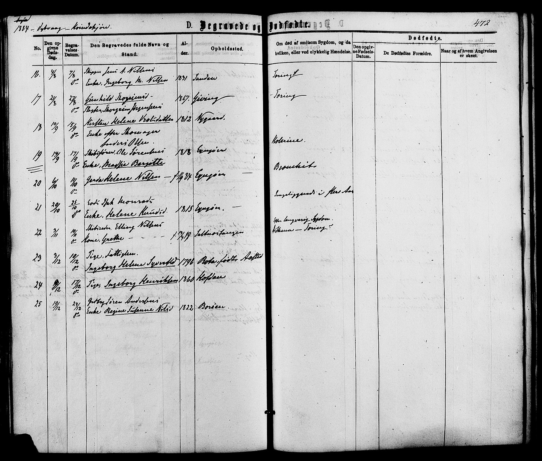 Dypvåg sokneprestkontor, AV/SAK-1111-0007/F/Fa/Faa/L0007: Parish register (official) no. A 7/ 1, 1872-1884, p. 472