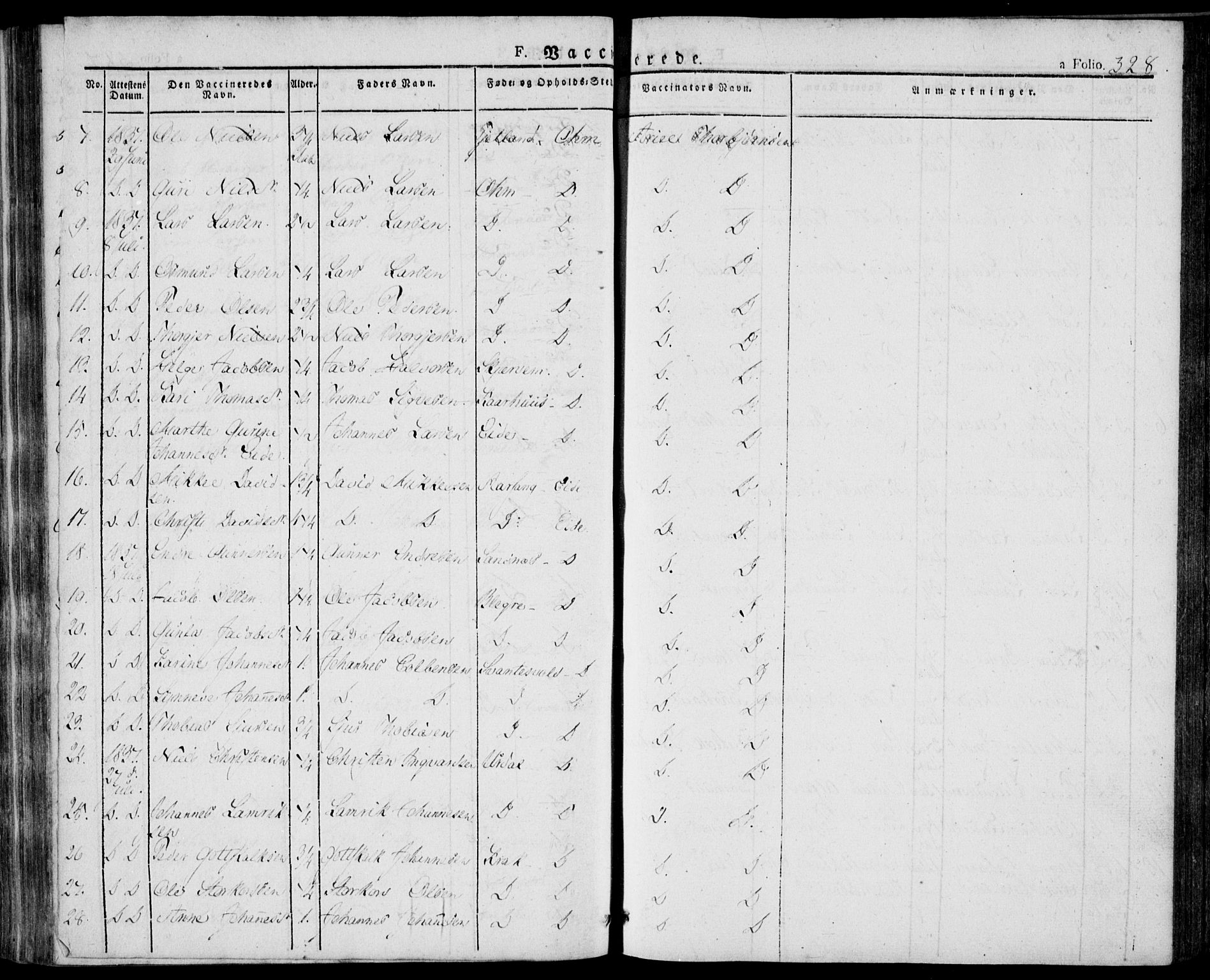 Skjold sokneprestkontor, AV/SAST-A-101847/H/Ha/Haa/L0005: Parish register (official) no. A 5, 1830-1856, p. 328