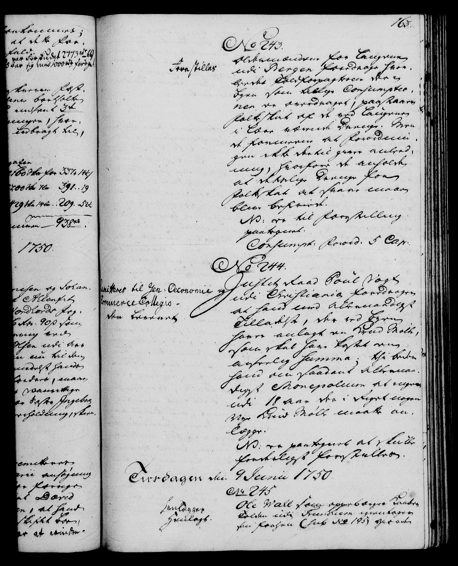 Rentekammeret, Kammerkanselliet, AV/RA-EA-3111/G/Gh/Gha/L0030: Norsk ekstraktmemorialprotokoll (merket RK 53.75), 1749-1751, p. 163