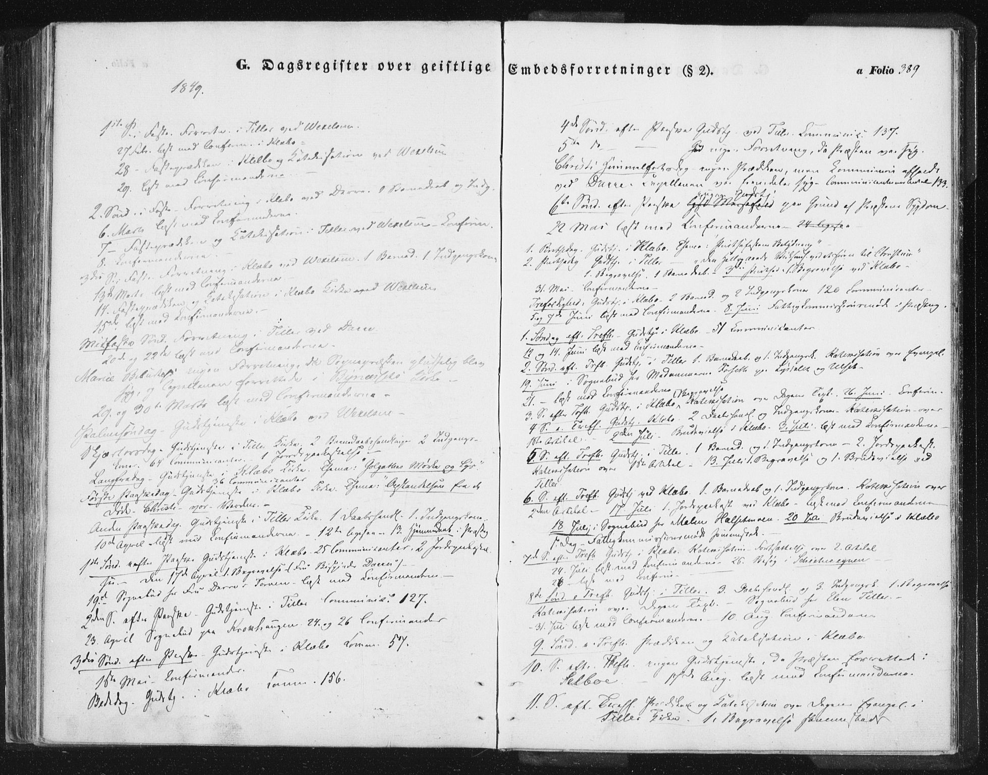 Ministerialprotokoller, klokkerbøker og fødselsregistre - Sør-Trøndelag, SAT/A-1456/618/L0441: Parish register (official) no. 618A05, 1843-1862, p. 389