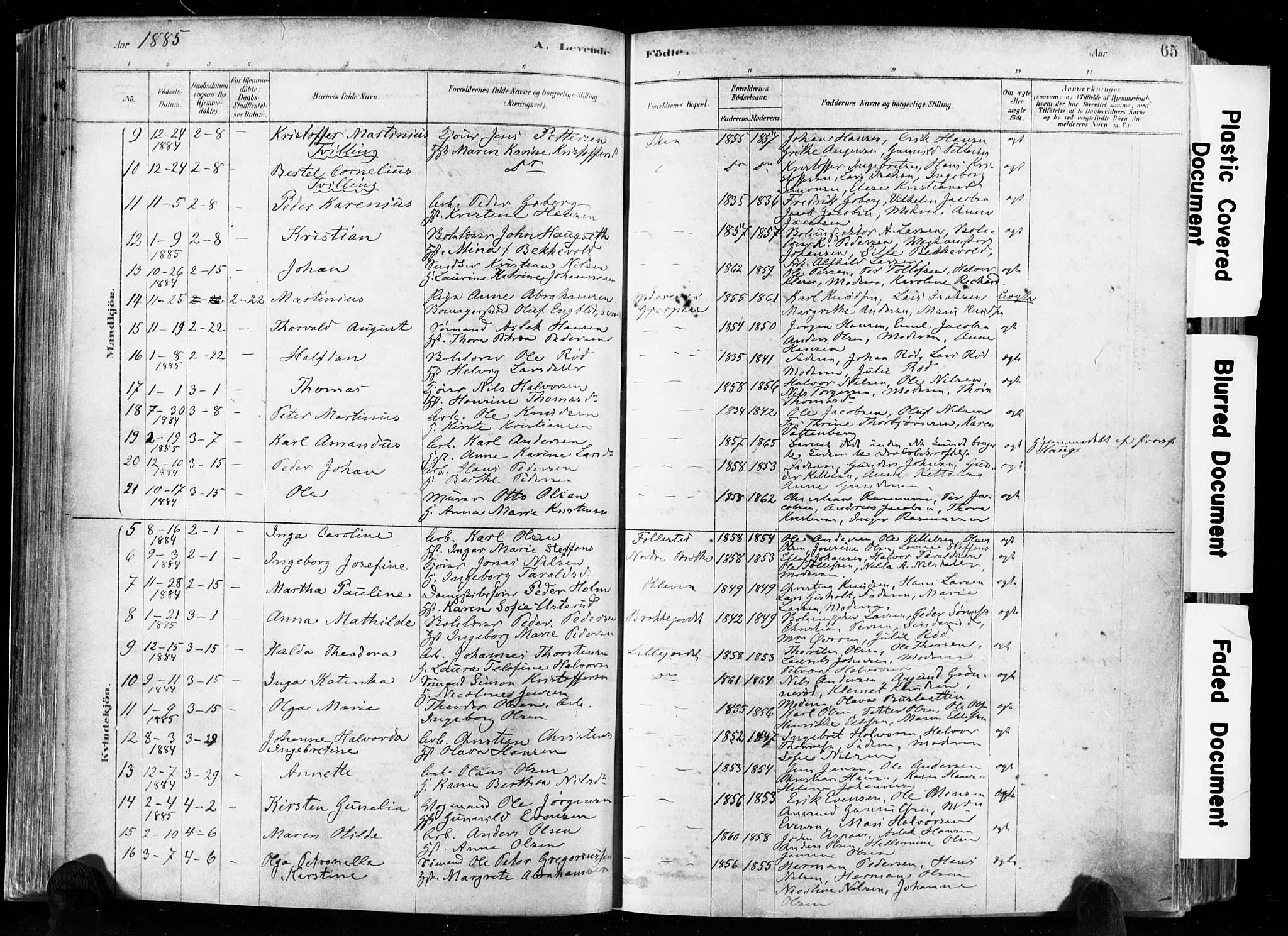 Skien kirkebøker, SAKO/A-302/F/Fa/L0009: Parish register (official) no. 9, 1878-1890, p. 65