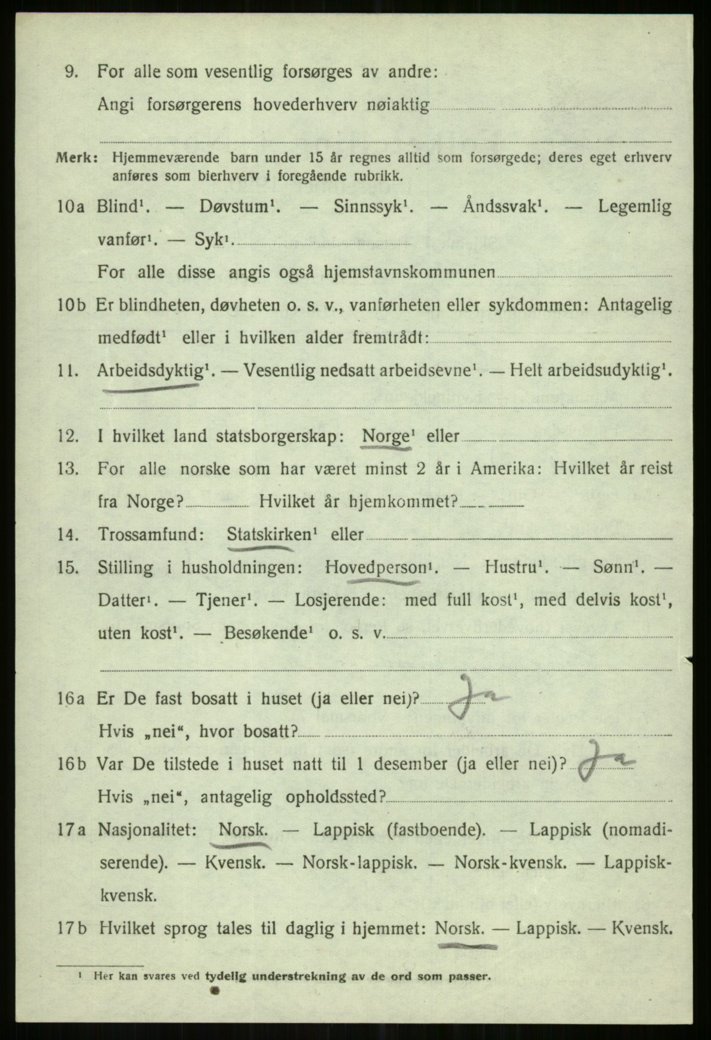 SATØ, 1920 census for Karlsøy, 1920, p. 1692
