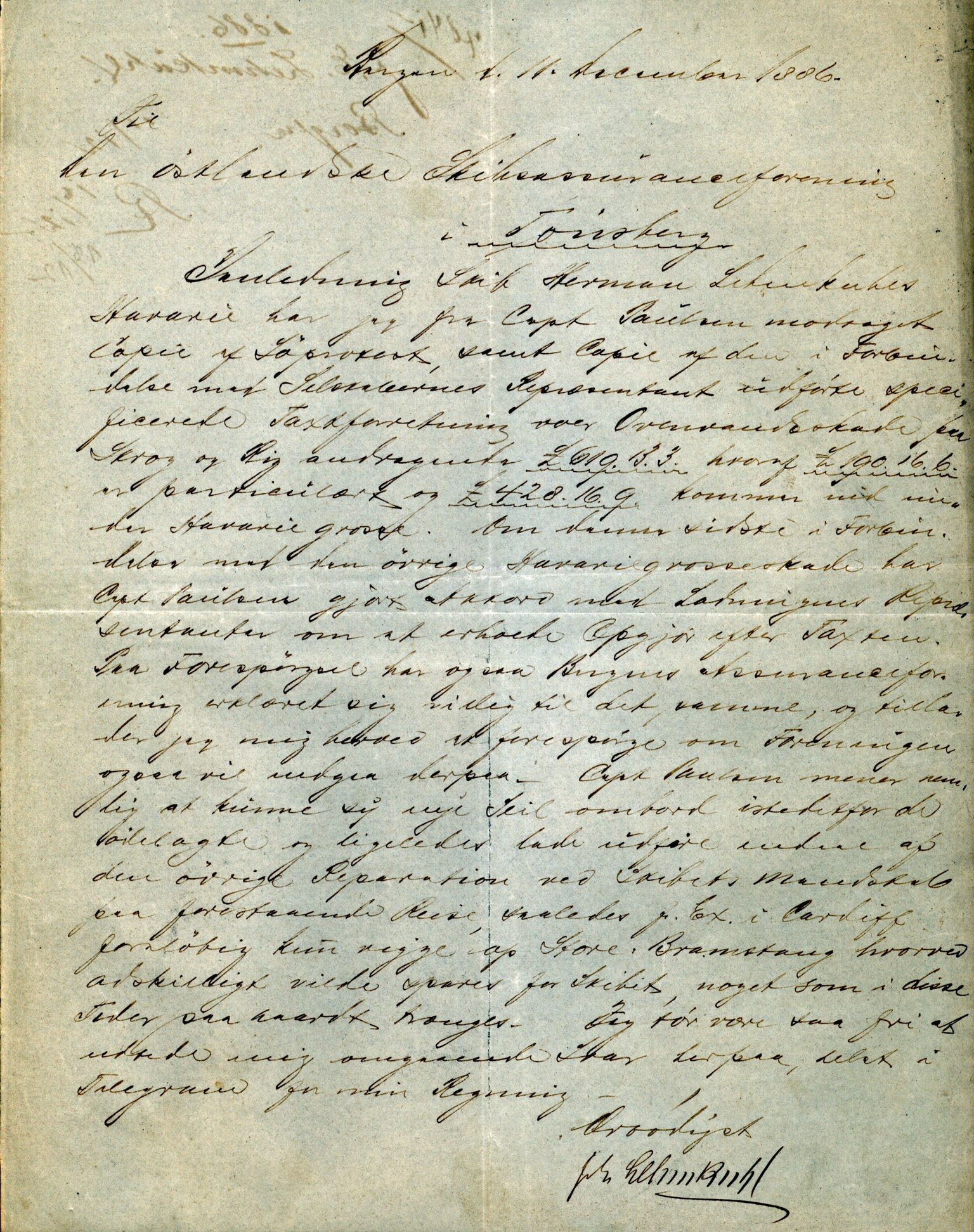 Pa 63 - Østlandske skibsassuranceforening, VEMU/A-1079/G/Ga/L0019/0012: Havaridokumenter / Activ, Ørnen, Hermod, Erato, Herman Lehmkuhl, 1886, p. 40