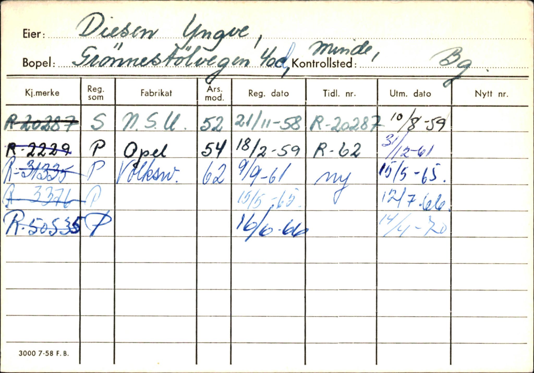 Statens vegvesen, Hordaland vegkontor, AV/SAB-A-5201/2/Ha/L0009: R-eierkort D-E, 1920-1971, p. 26