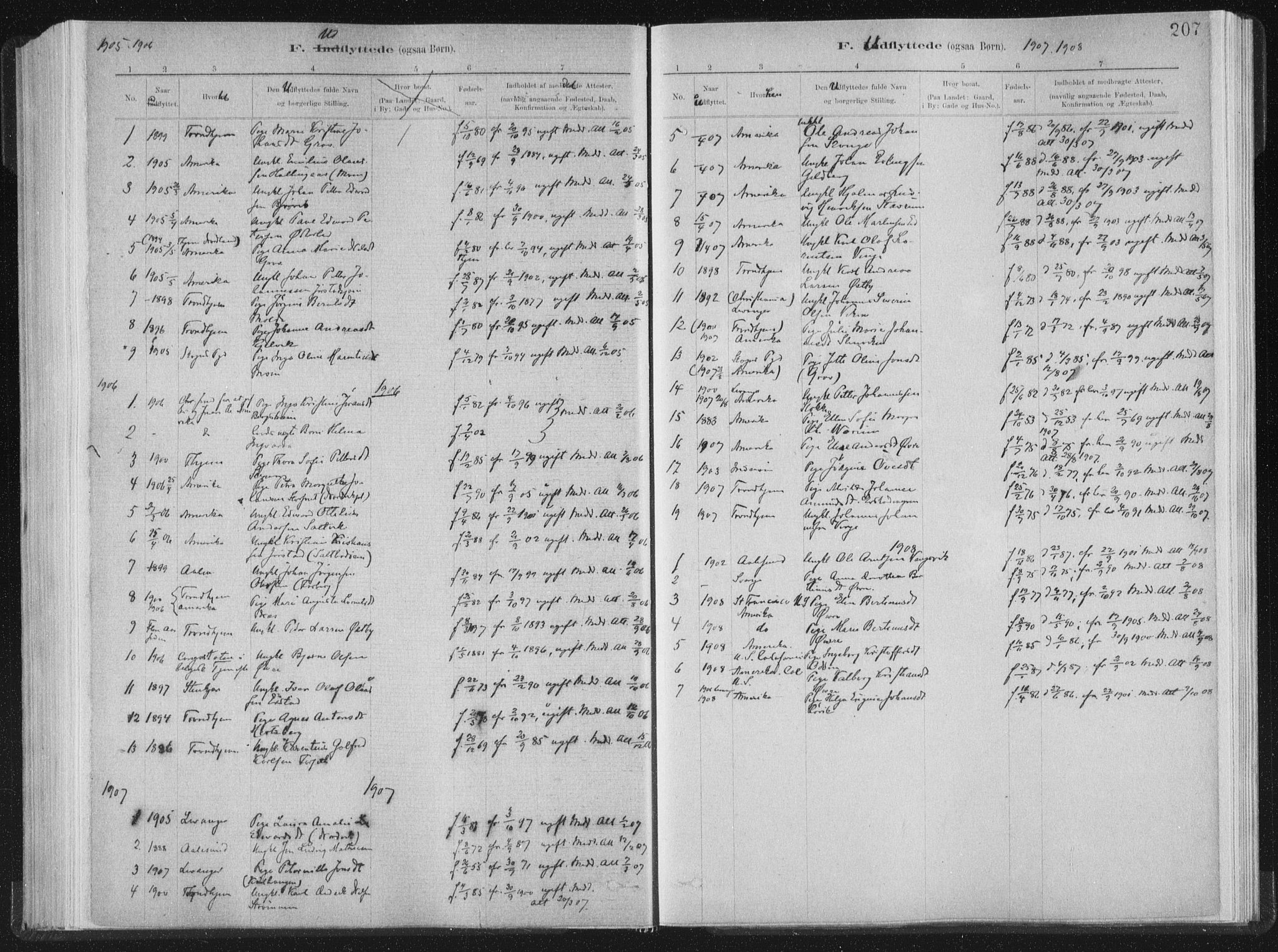Ministerialprotokoller, klokkerbøker og fødselsregistre - Nord-Trøndelag, SAT/A-1458/722/L0220: Parish register (official) no. 722A07, 1881-1908, p. 207