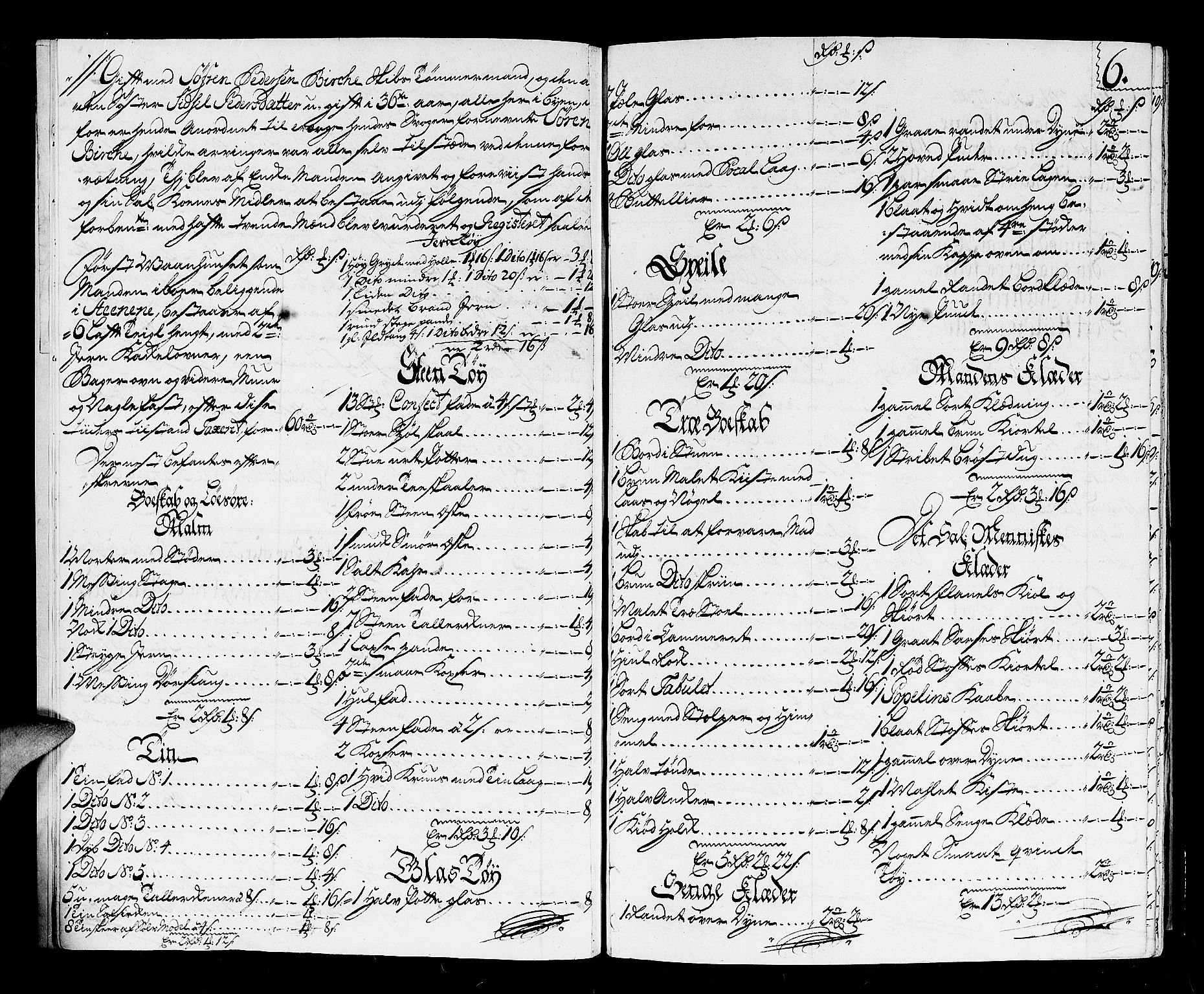 Larvik byfogd, AV/SAKO-A-218/H/Hb/Hba/L0007: Skifteprotokoll, 1729-1736, p. 5b-6a