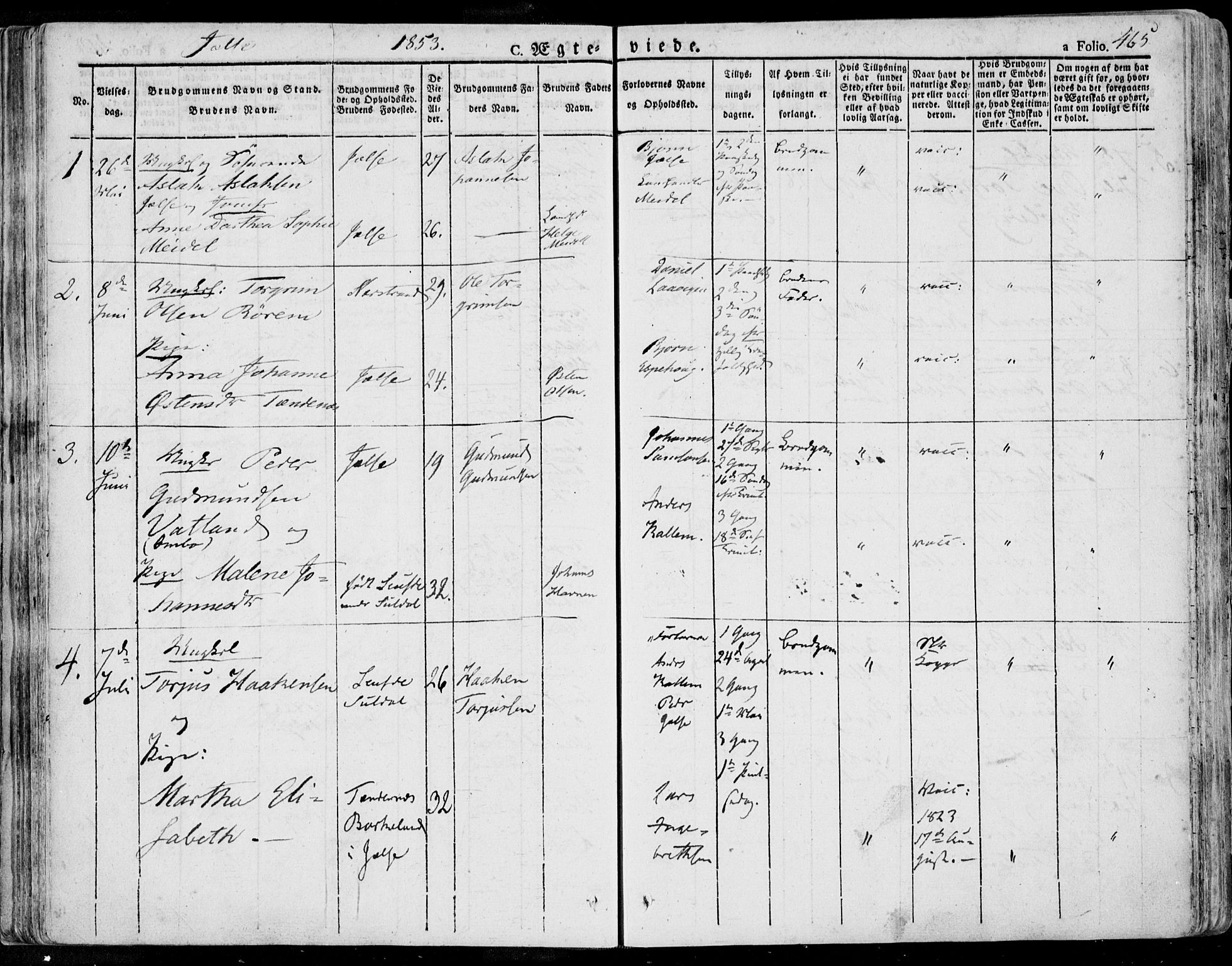Jelsa sokneprestkontor, SAST/A-101842/01/IV: Parish register (official) no. A 6.2, 1828-1853, p. 465