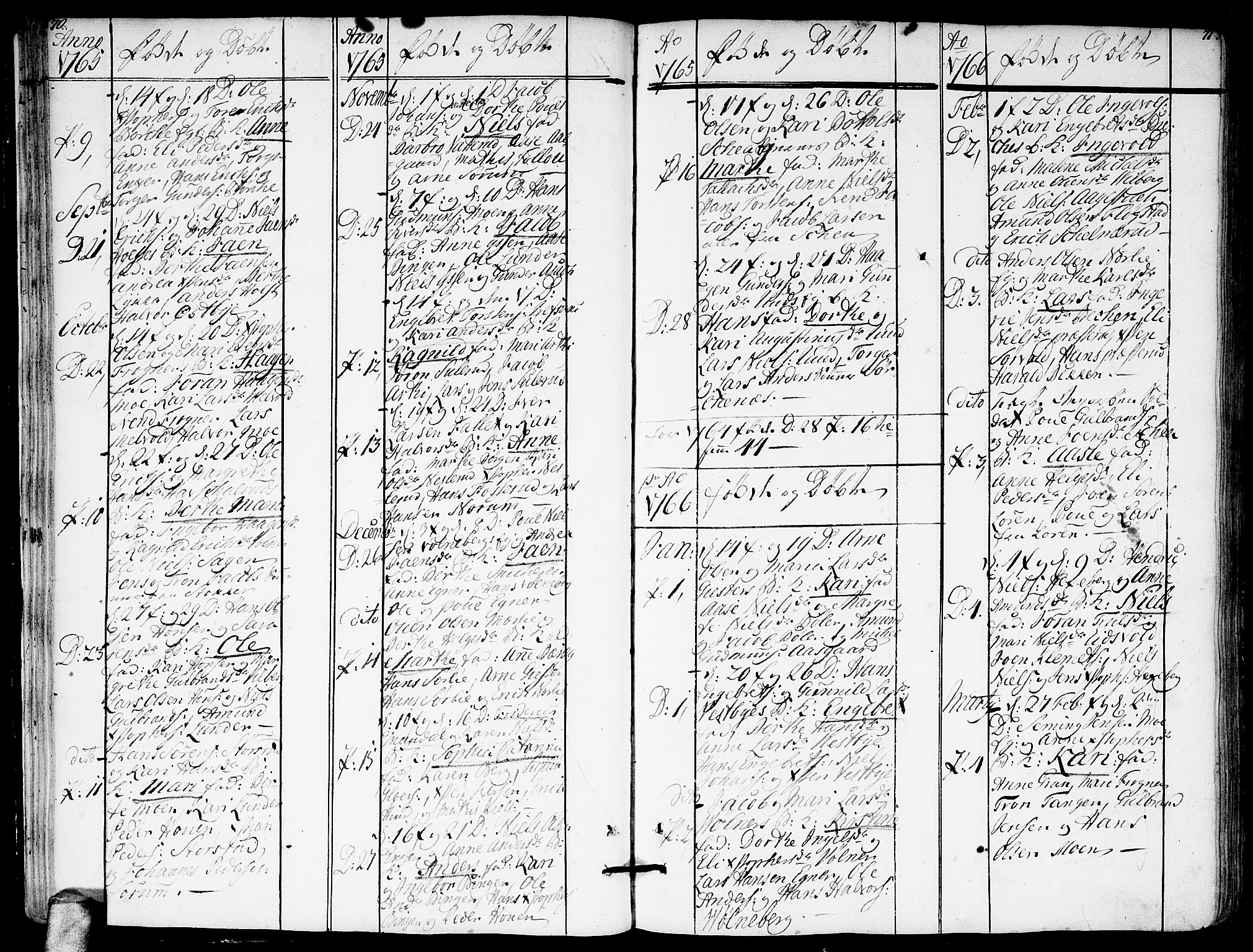 Sørum prestekontor Kirkebøker, SAO/A-10303/F/Fa/L0002: Parish register (official) no. I 2, 1759-1814, p. 70-71