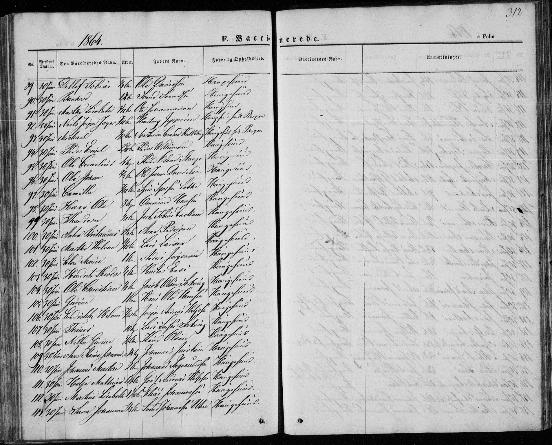 Torvastad sokneprestkontor, AV/SAST-A -101857/H/Ha/Haa/L0011: Parish register (official) no. A 11, 1857-1866, p. 312