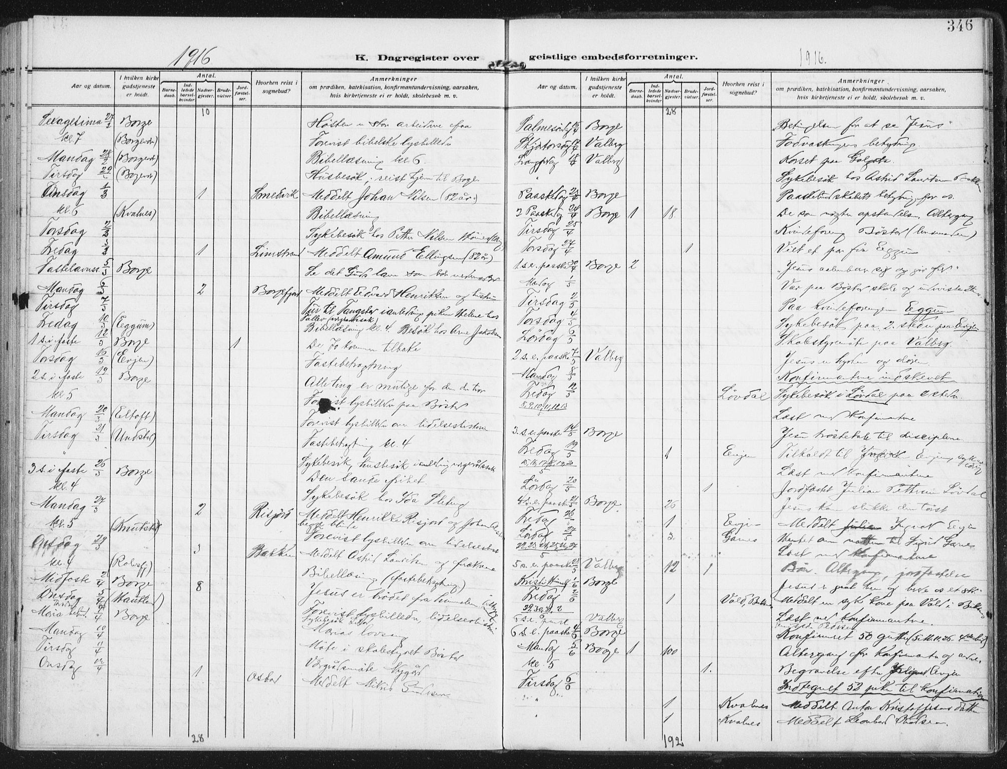 Ministerialprotokoller, klokkerbøker og fødselsregistre - Nordland, SAT/A-1459/880/L1135: Parish register (official) no. 880A09, 1908-1919, p. 346