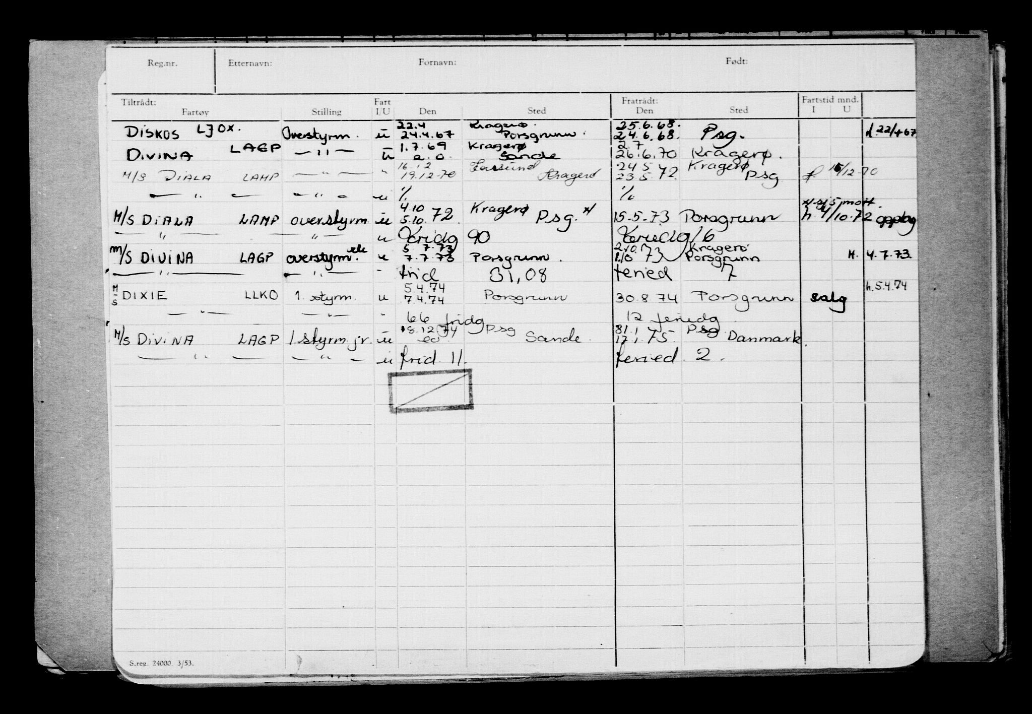 Direktoratet for sjømenn, AV/RA-S-3545/G/Gb/L0143: Hovedkort, 1916, p. 264