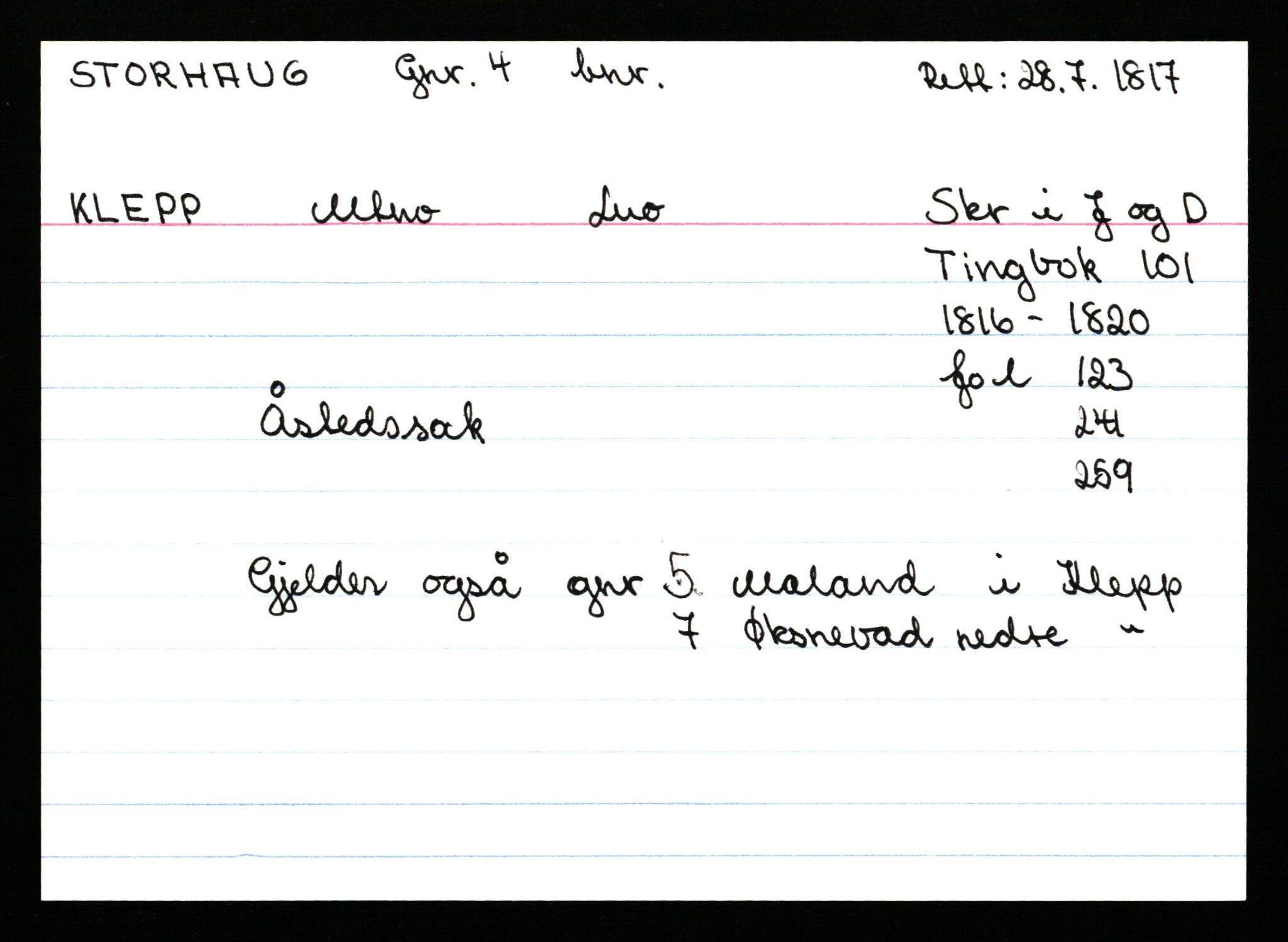 Statsarkivet i Stavanger, AV/SAST-A-101971/03/Y/Ym/L0056: Åstedskort sortert etter gårdsnavn: Stokkeland - Sund, 1600-1950, p. 231