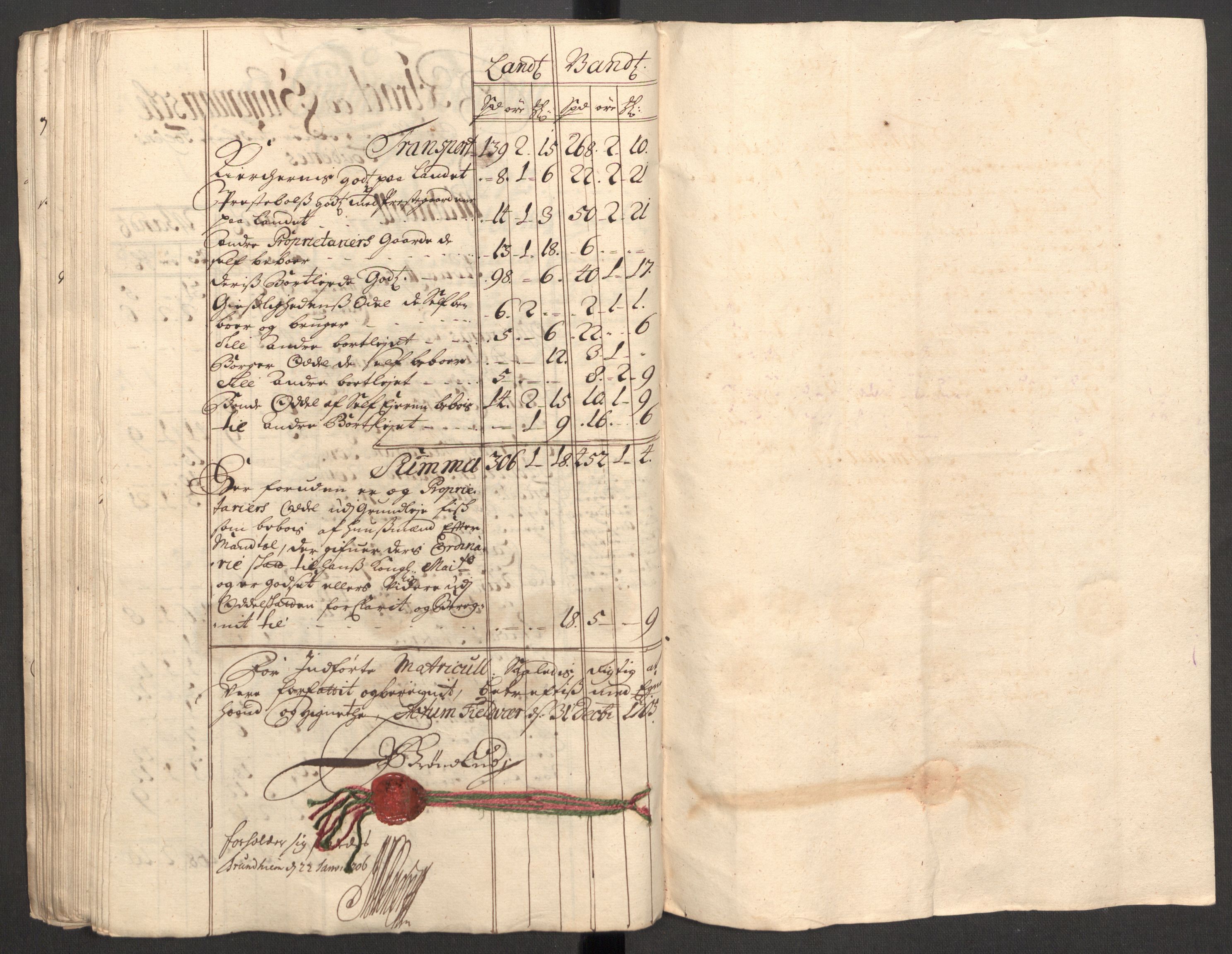 Rentekammeret inntil 1814, Reviderte regnskaper, Fogderegnskap, AV/RA-EA-4092/R57/L3856: Fogderegnskap Fosen, 1704-1705, p. 322