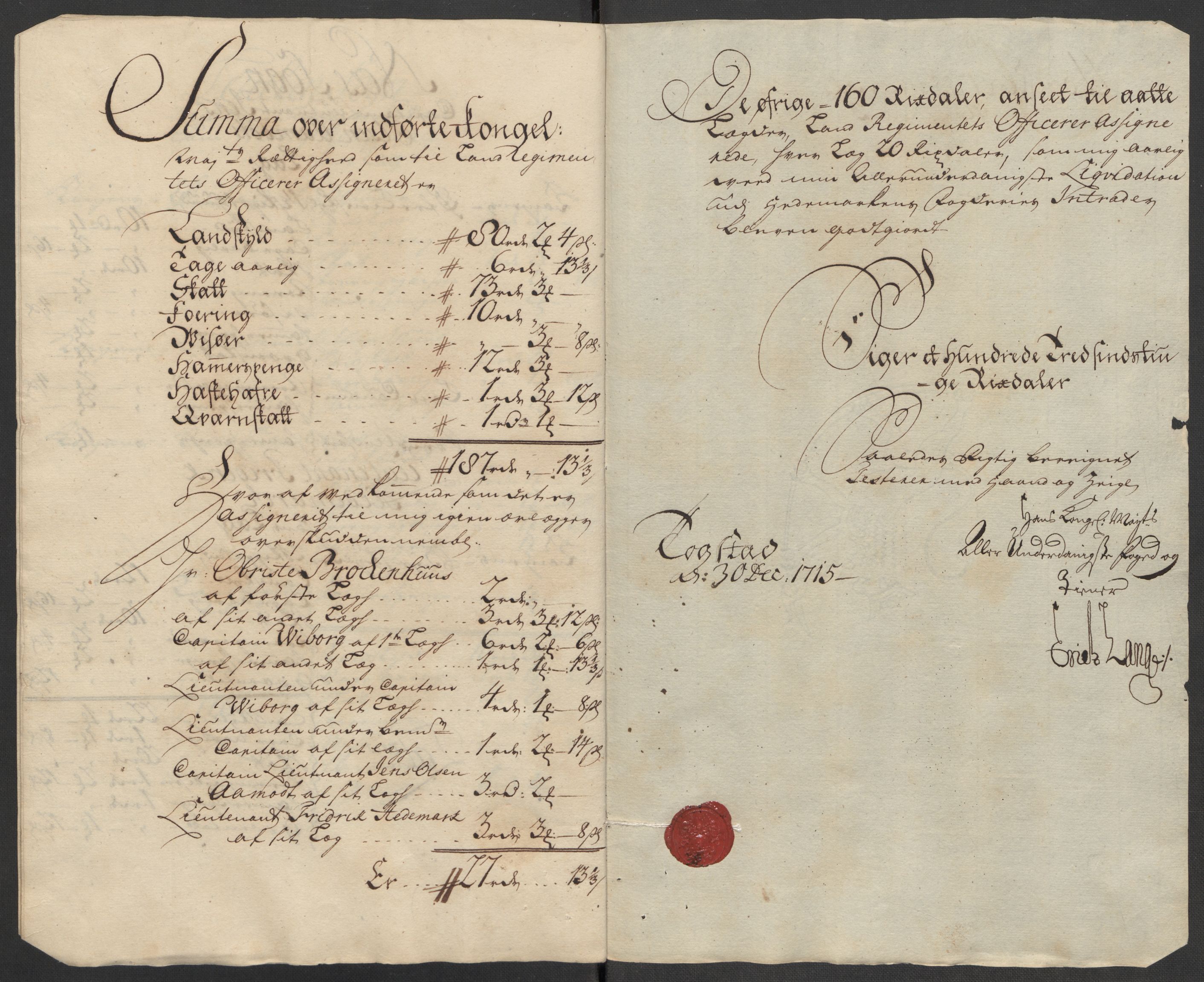 Rentekammeret inntil 1814, Reviderte regnskaper, Fogderegnskap, AV/RA-EA-4092/R16/L1053: Fogderegnskap Hedmark, 1715, p. 366