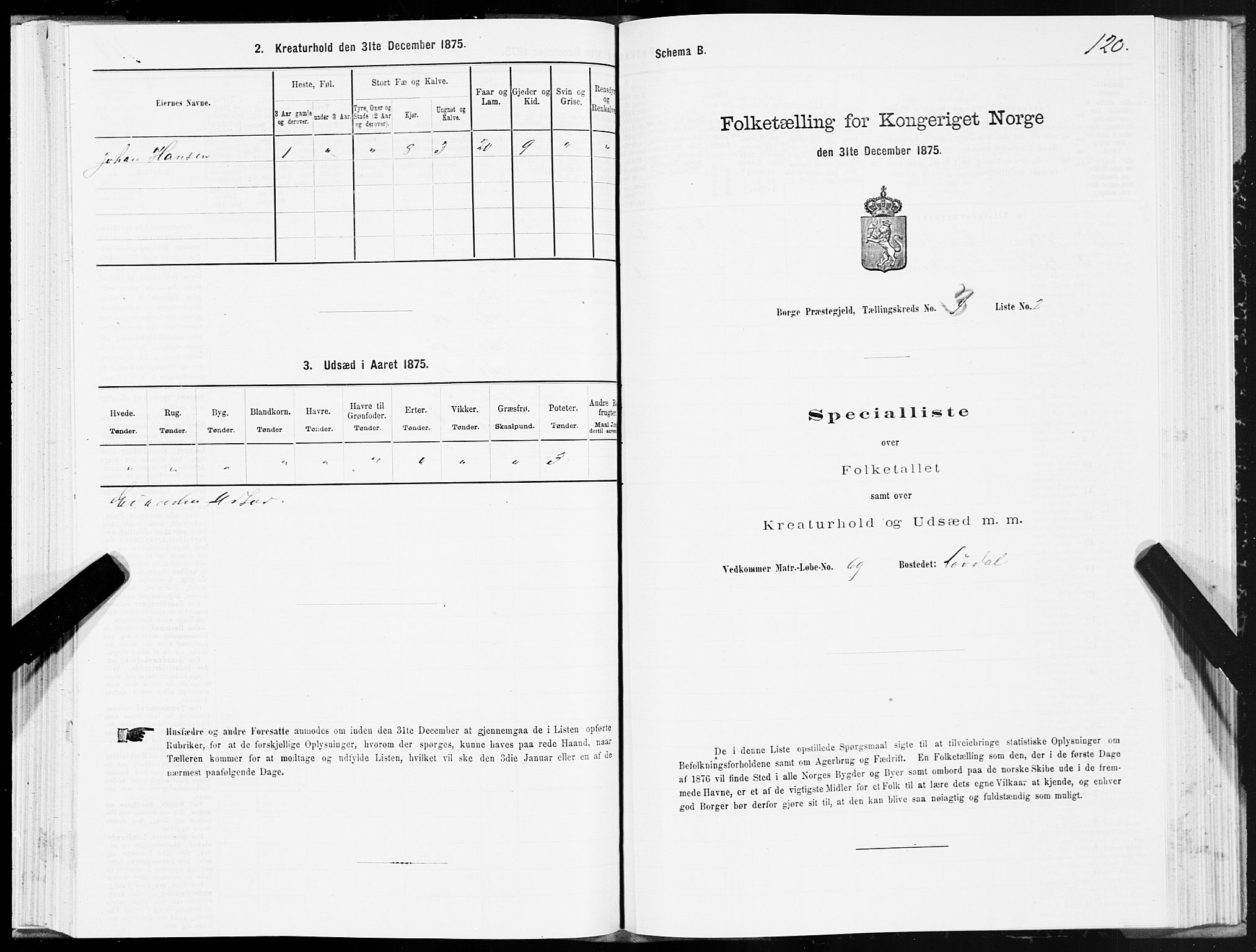 SAT, 1875 census for 1862P Borge, 1875, p. 2120