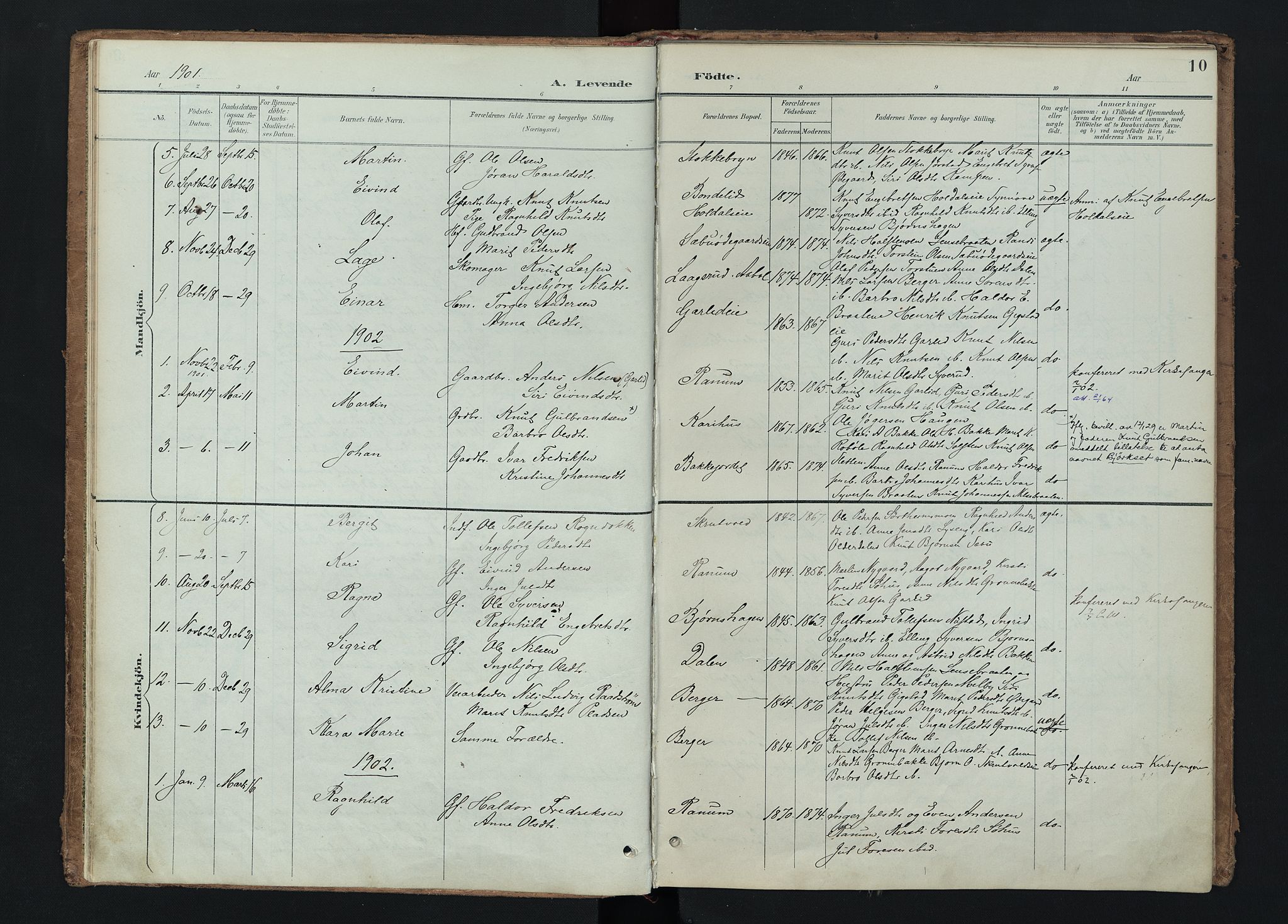 Nord-Aurdal prestekontor, SAH/PREST-132/H/Ha/Haa/L0015: Parish register (official) no. 15, 1896-1914, p. 10