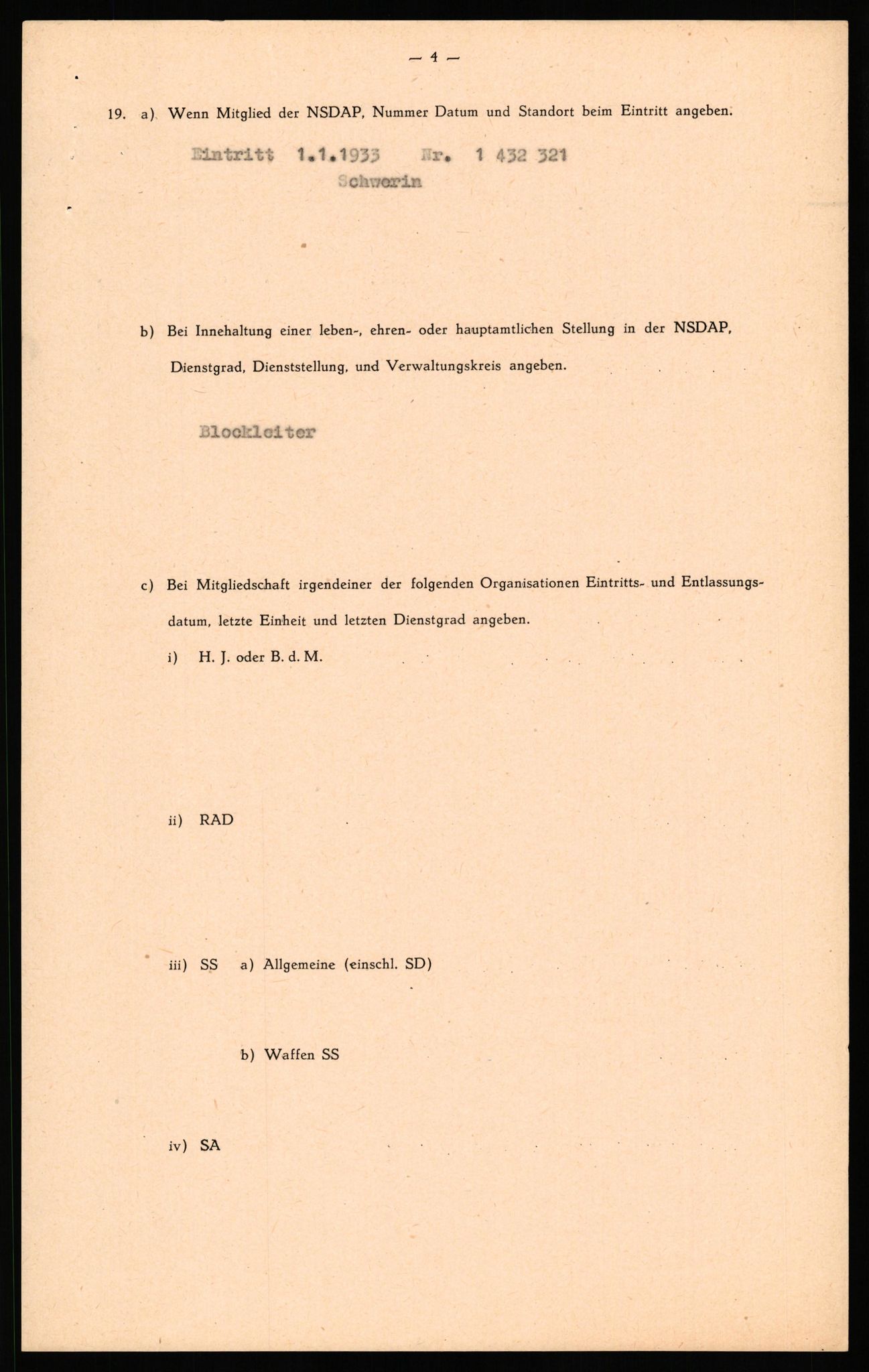 Forsvaret, Forsvarets overkommando II, AV/RA-RAFA-3915/D/Db/L0037: CI Questionaires. Tyske okkupasjonsstyrker i Norge. Tyskere., 1945-1946, p. 373