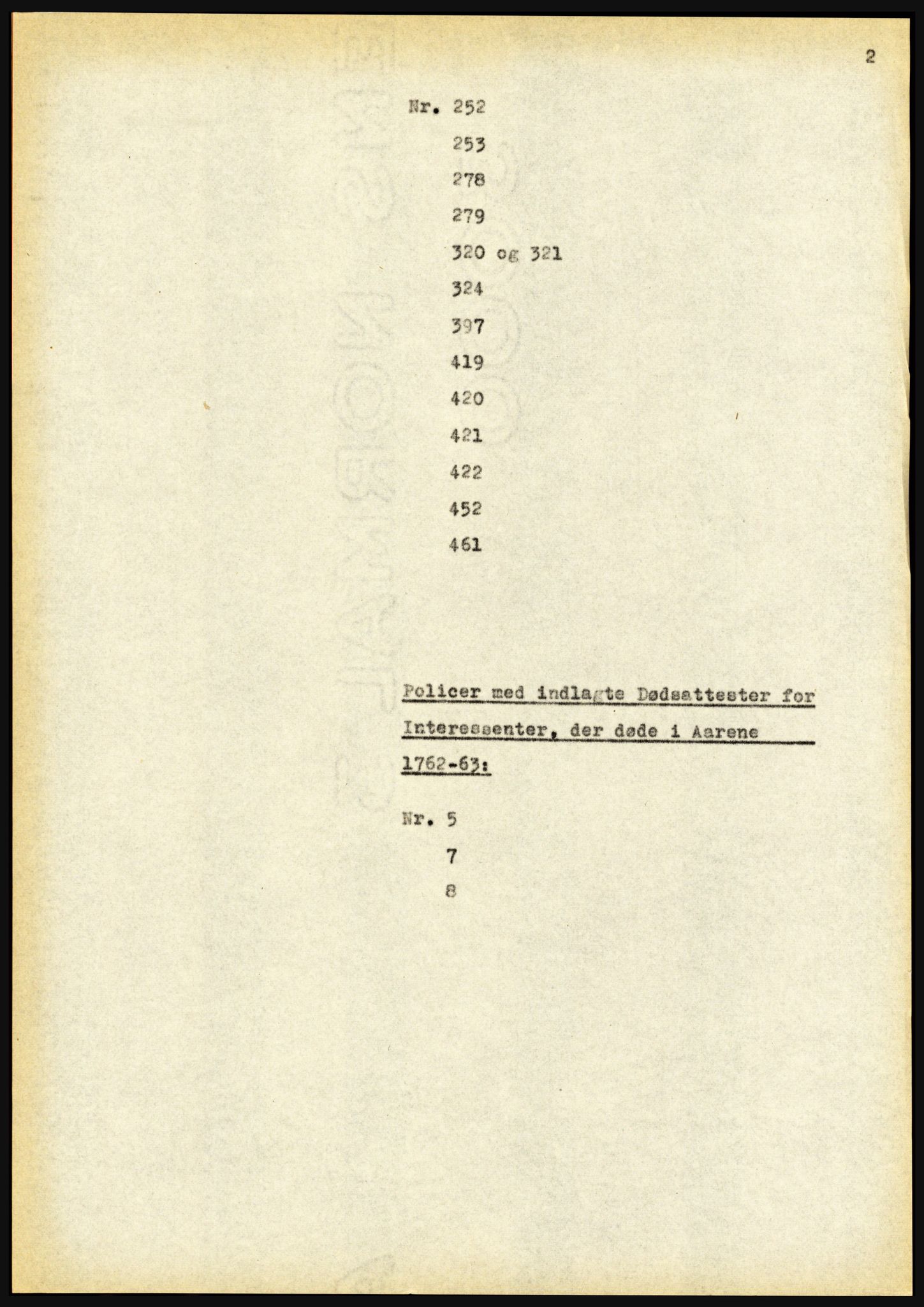 Riksarkivet, Seksjon for eldre arkiv og spesialsamlinger, AV/RA-EA-6797/H/Ha, 1953, p. 2