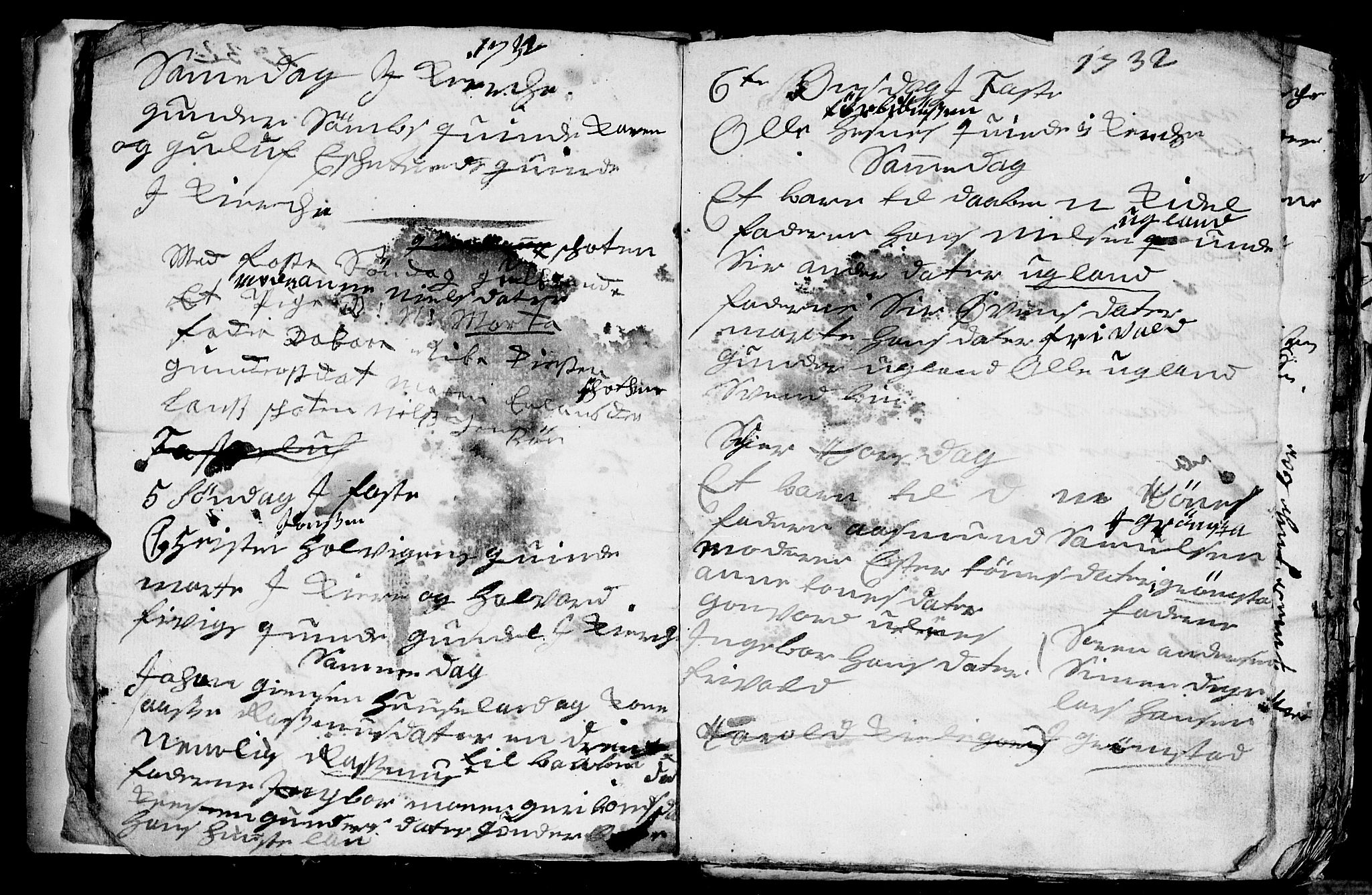 Fjære sokneprestkontor, SAK/1111-0011/F/Fb/L0001: Parish register (copy) no. B 1, 1732-1750, p. 3