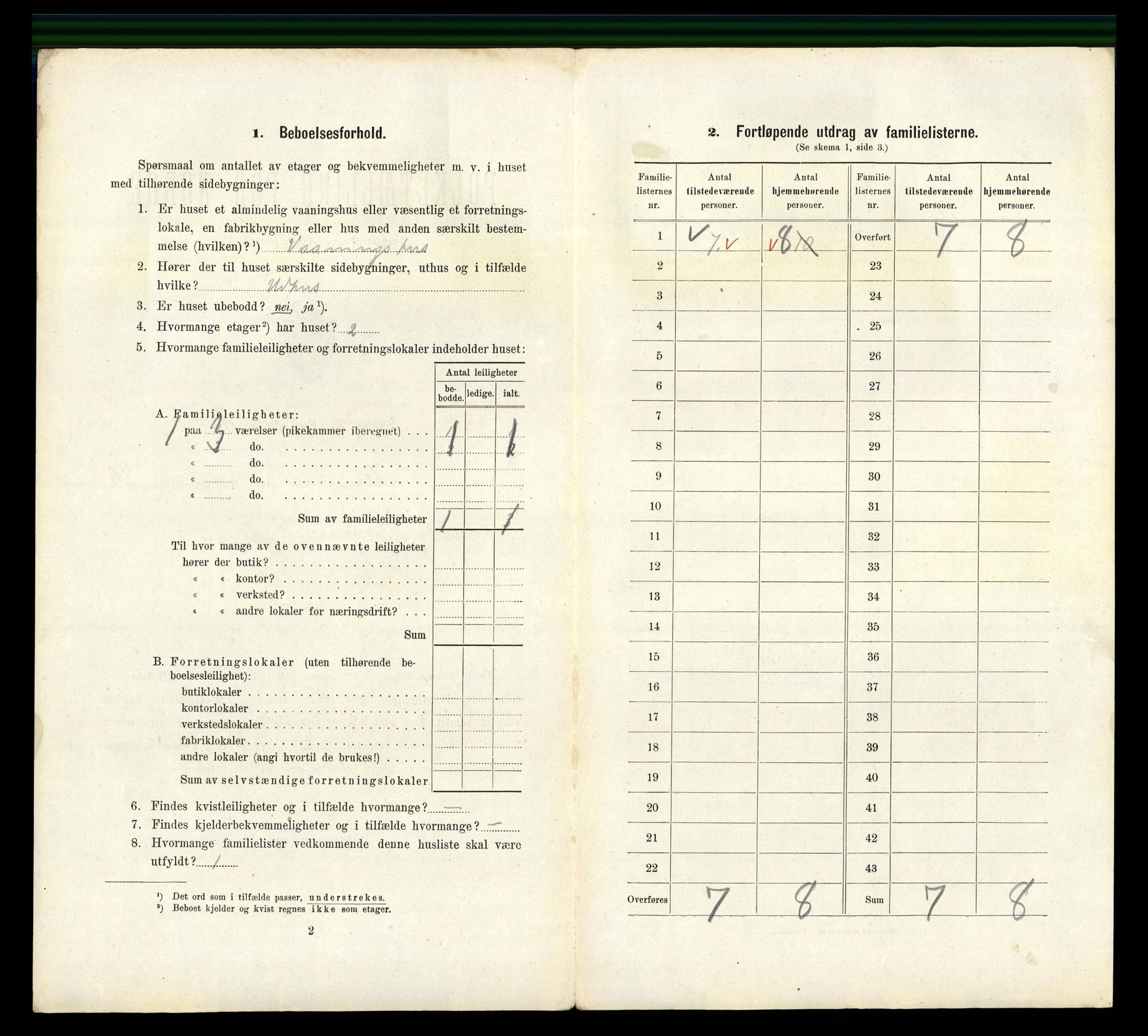 RA, 1910 census for Arendal, 1910, p. 7950