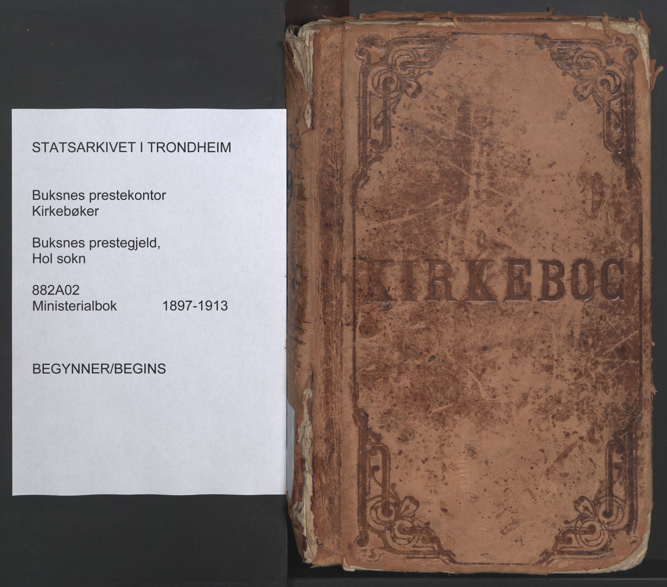 Ministerialprotokoller, klokkerbøker og fødselsregistre - Nordland, SAT/A-1459/882/L1180: Parish register (official) no. 882A02, 1897-1913