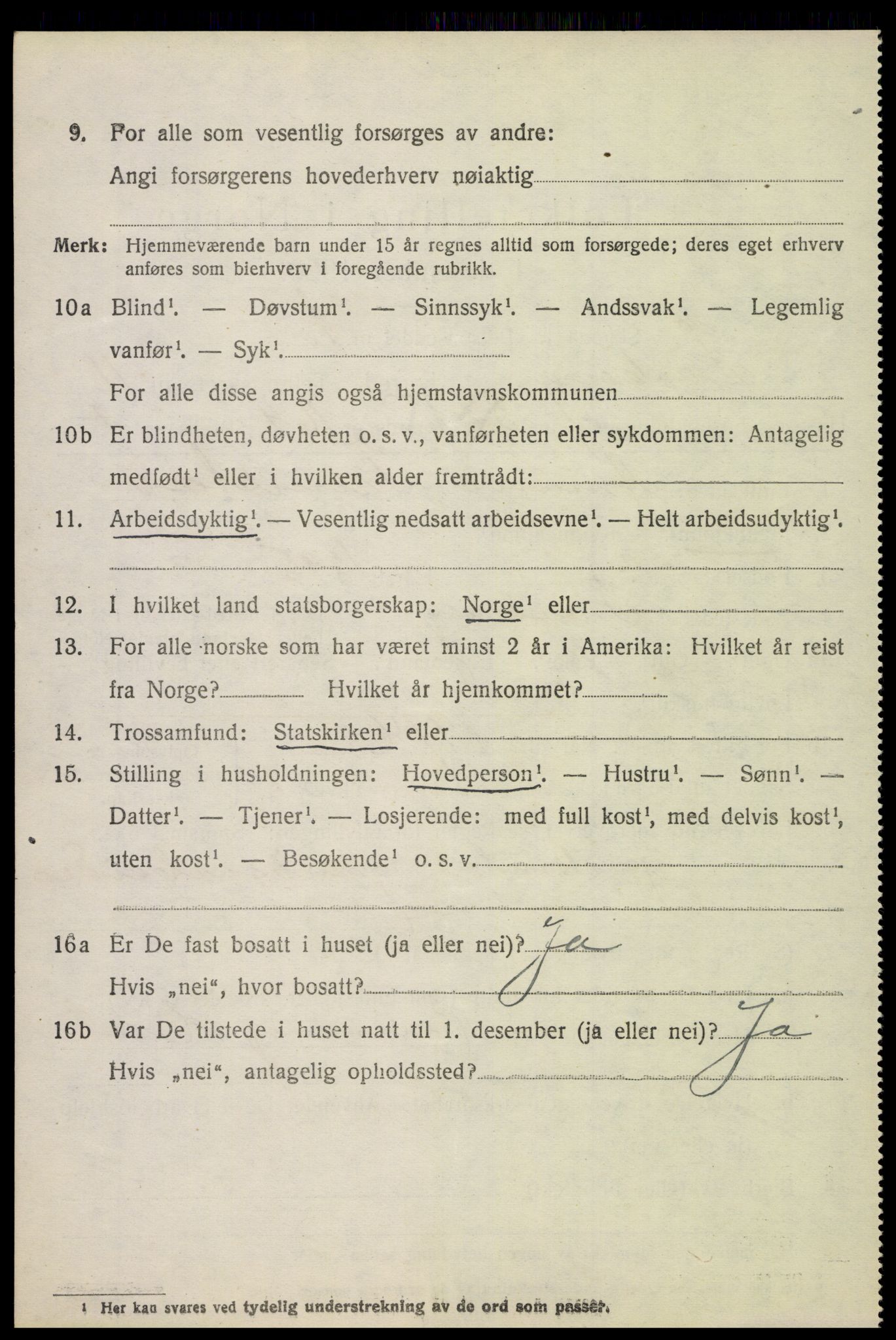 SAH, 1920 census for Fåberg, 1920, p. 12715