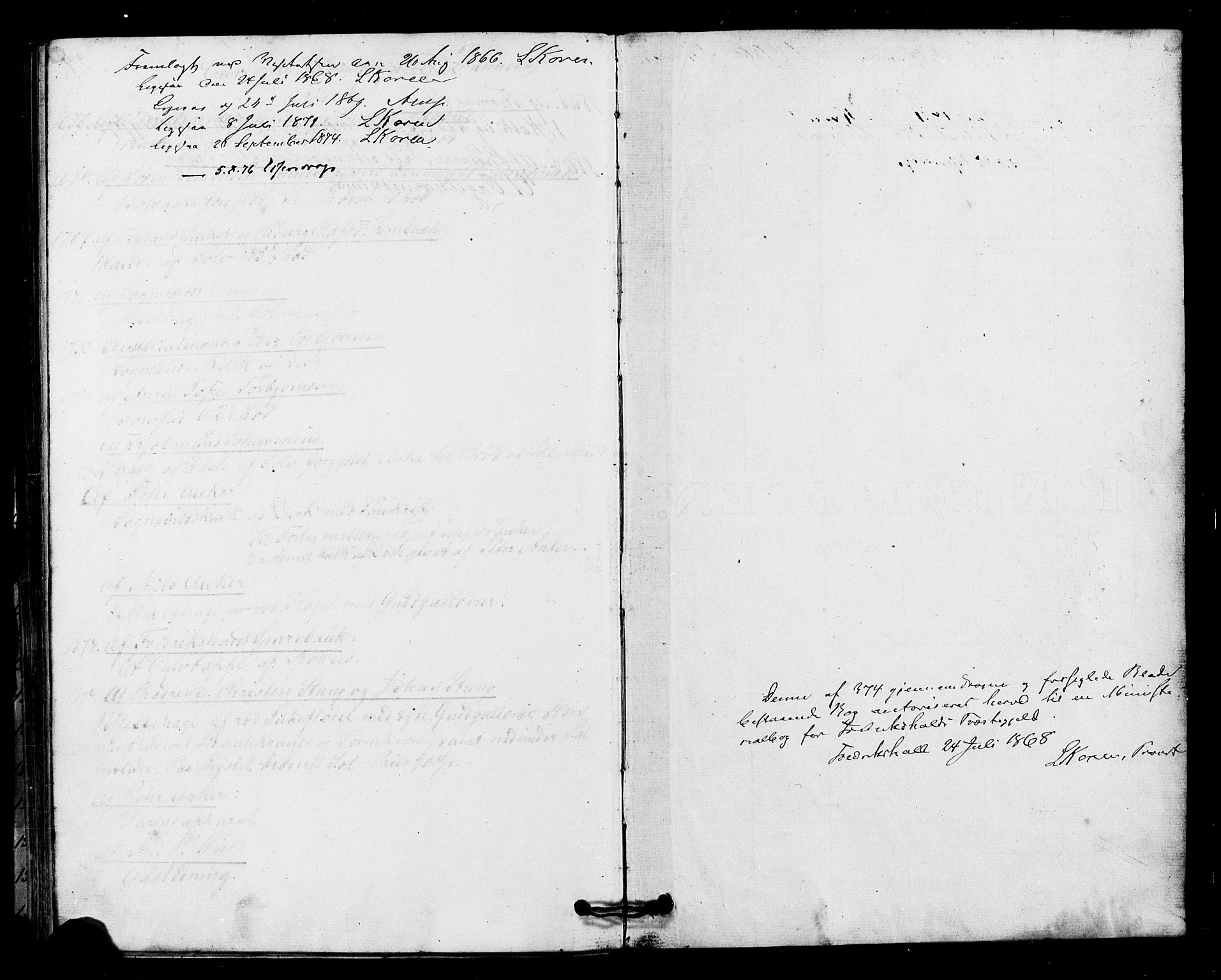 Halden prestekontor Kirkebøker, SAO/A-10909/F/Fa/L0010: Parish register (official) no. I 10, 1866-1877