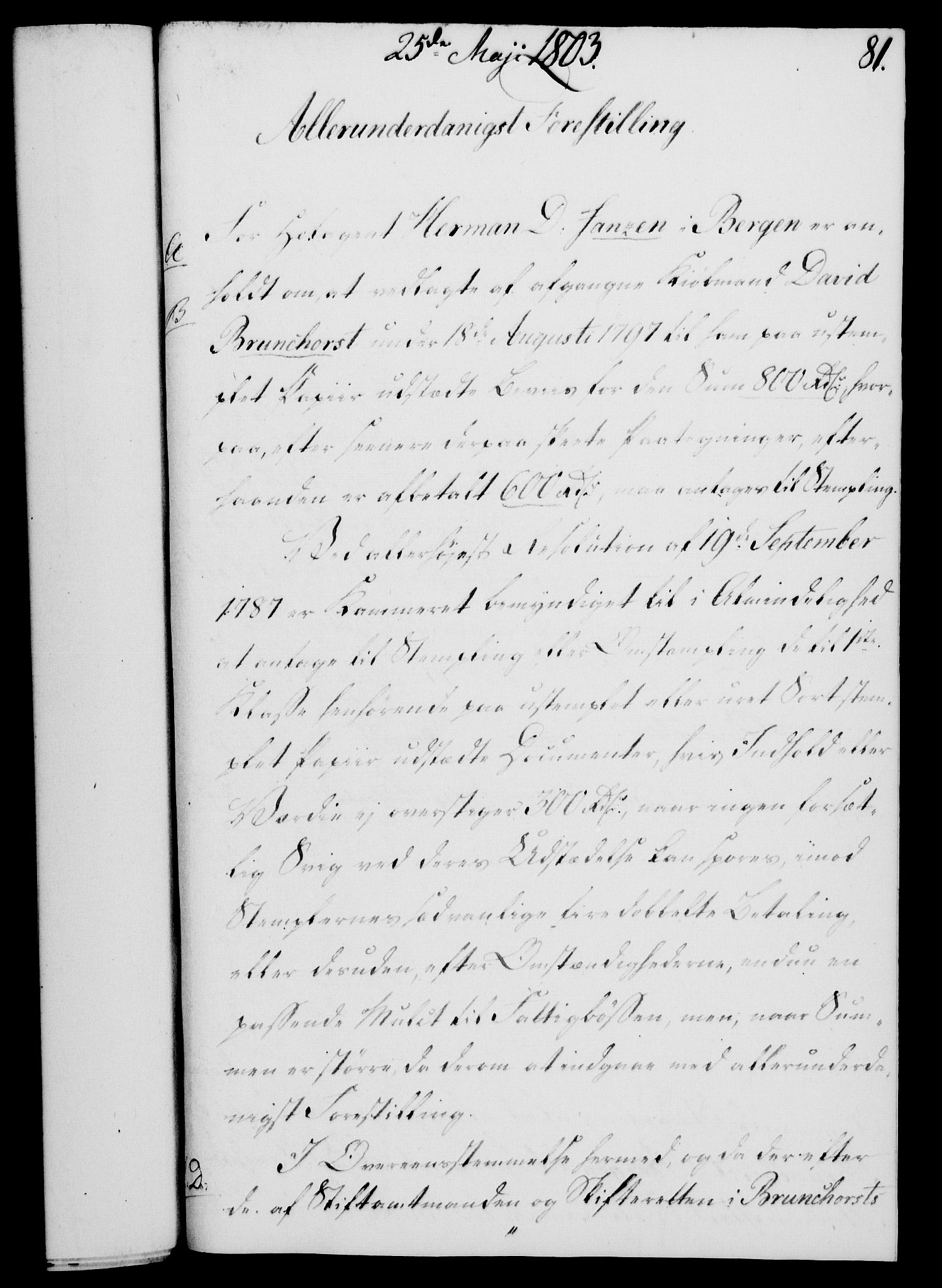 Rentekammeret, Kammerkanselliet, AV/RA-EA-3111/G/Gf/Gfa/L0085: Norsk relasjons- og resolusjonsprotokoll (merket RK 52.85), 1803, p. 492