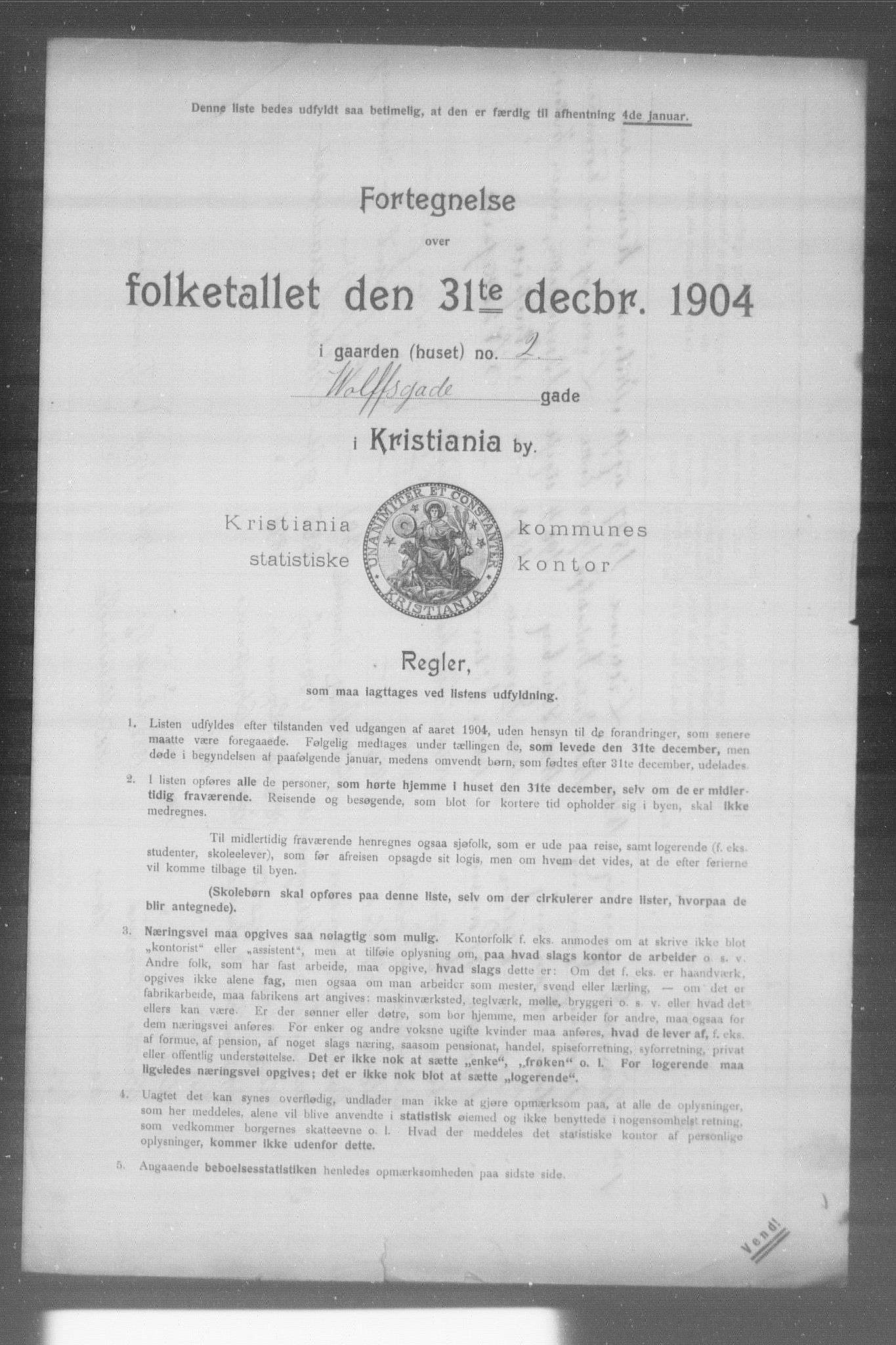 OBA, Municipal Census 1904 for Kristiania, 1904, p. 24074